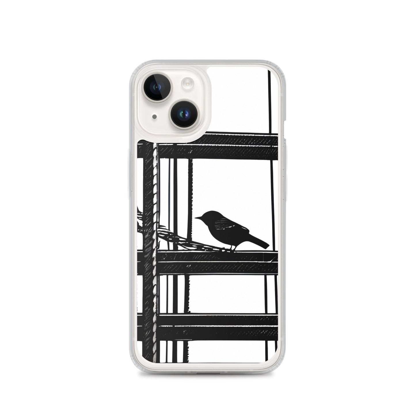 Solitary Perch on Clear Case for iPhone®