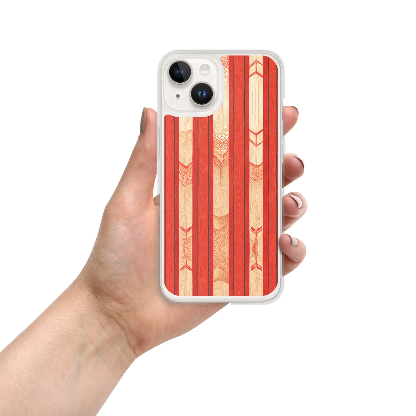 Scarlet Ribbon Clear Case for iPhone®