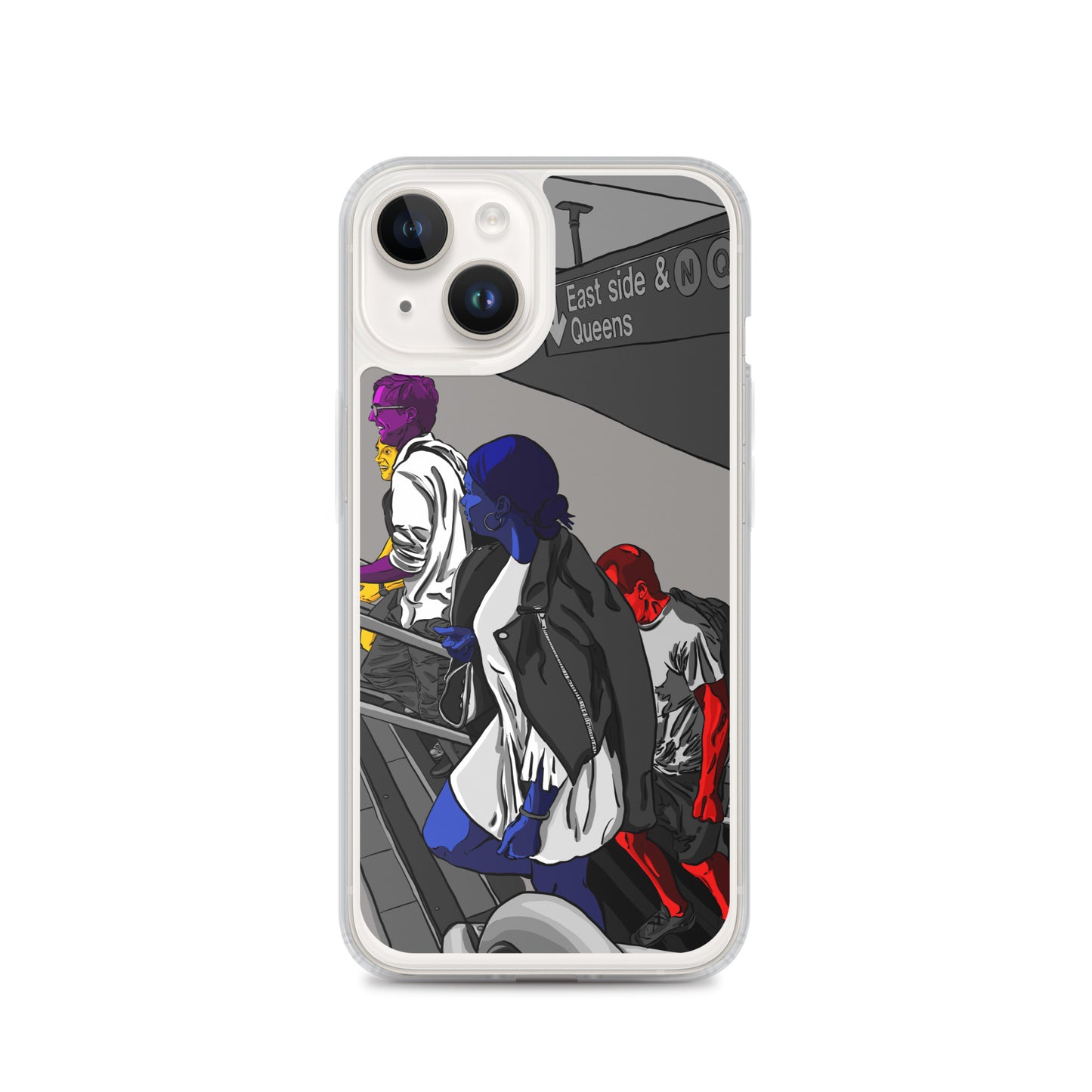 NYC Subway East Side and Queens Clear Case for iPhone®