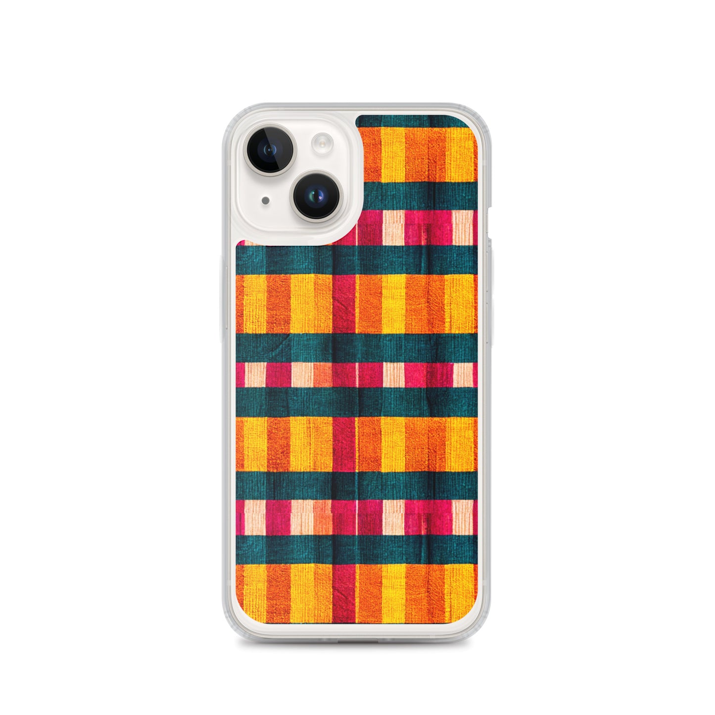 Tropical Fiesta Plaid Clear Case for iPhone®