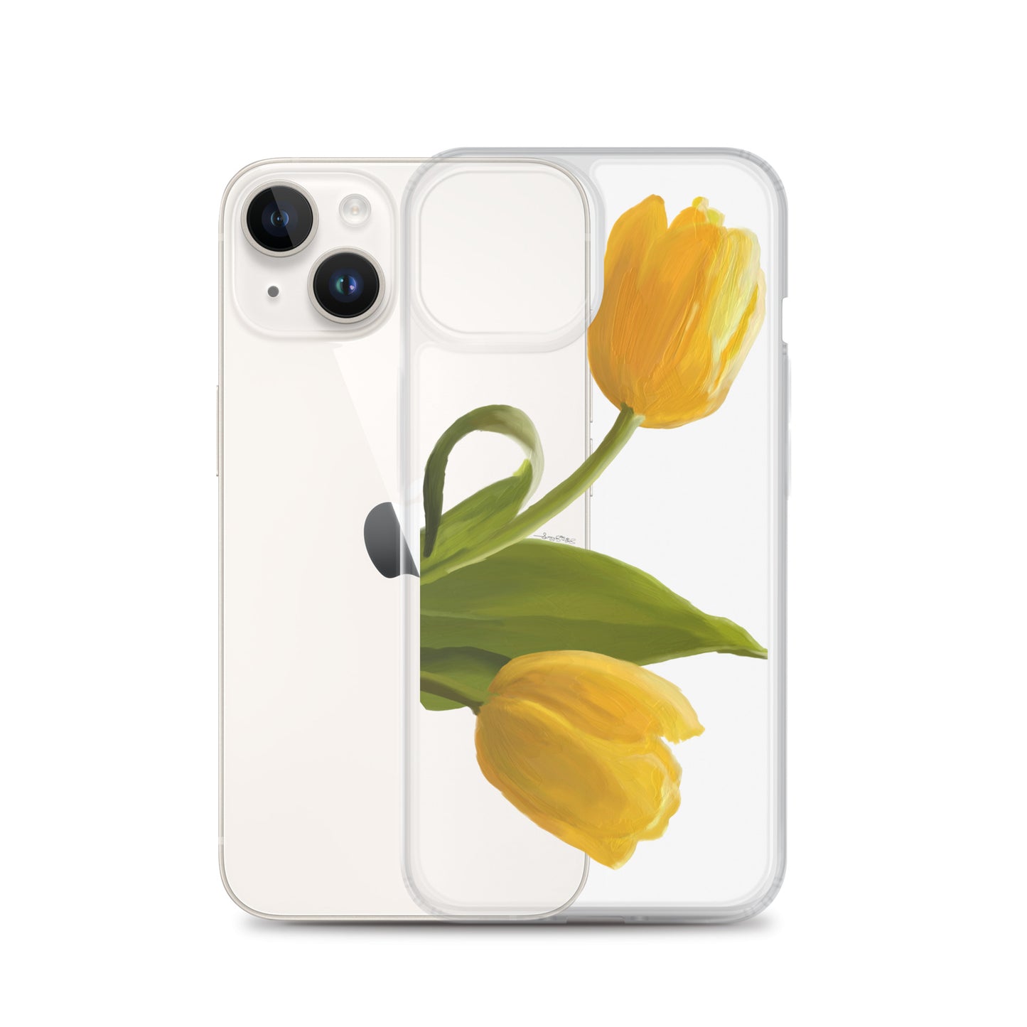 Sue’s Yellow Tulip Clear Case for iPhone®