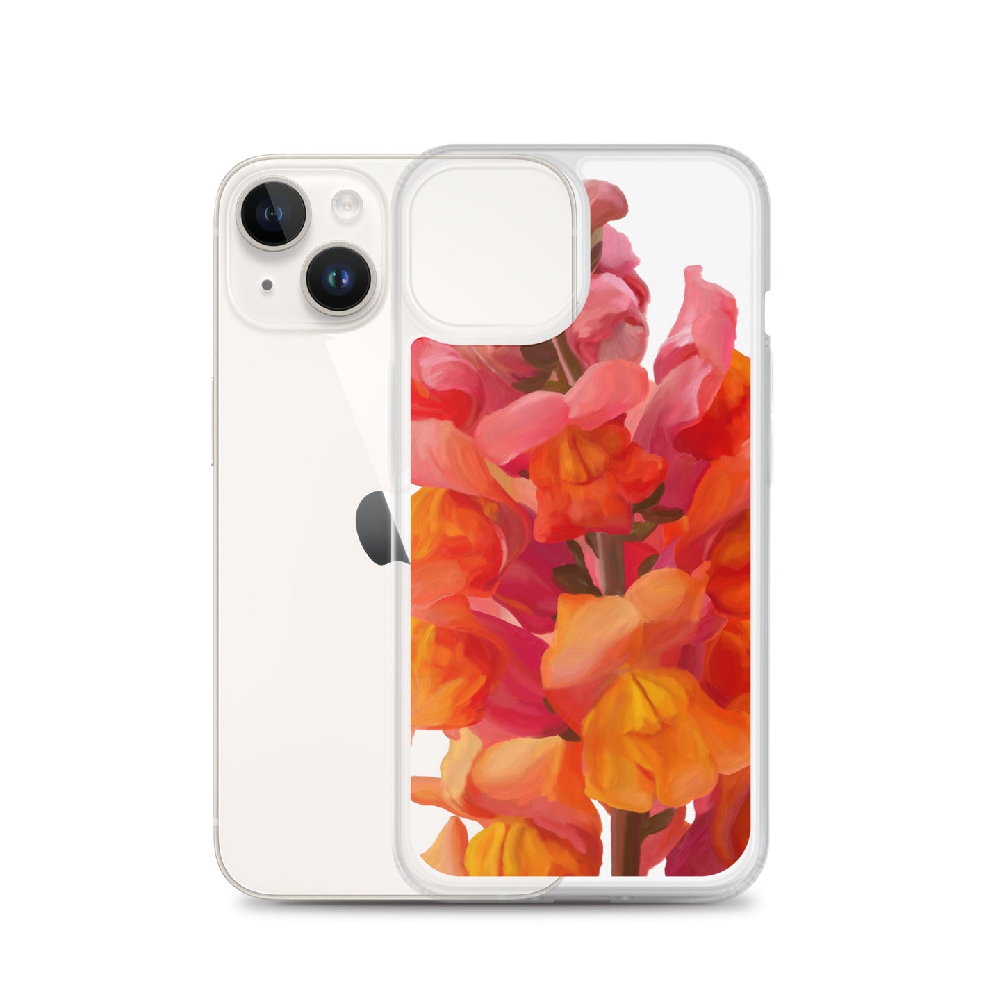 Mark’s Orange Snapdragon on Clear Case for iPhone®