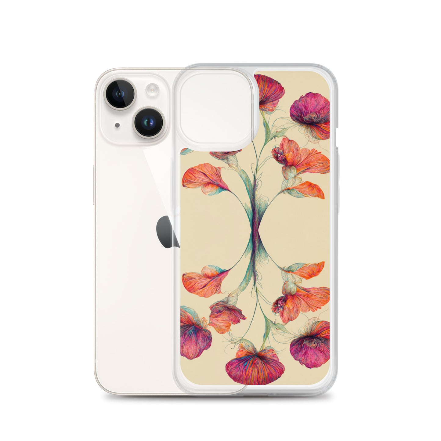 Nouveau Flowers on Clear Case for iPhone®