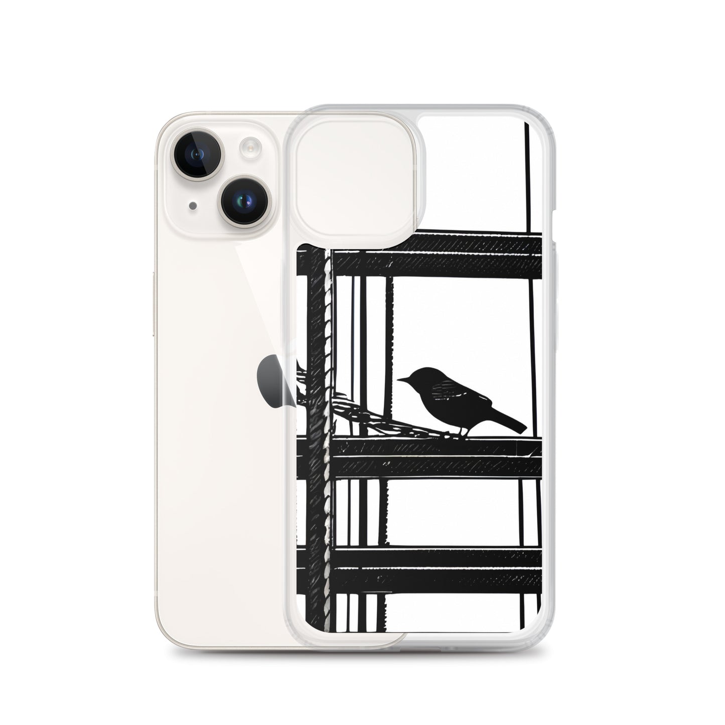 Solitary Perch on Clear Case for iPhone®