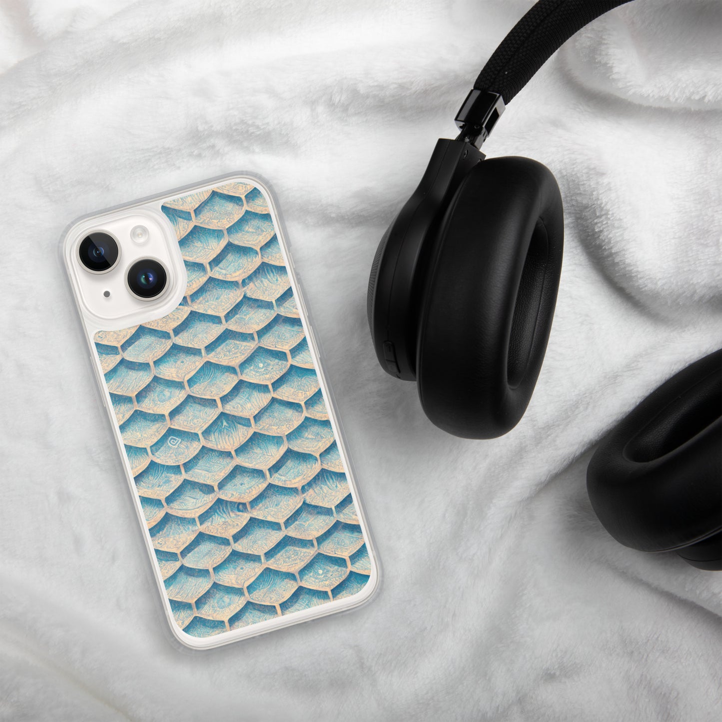 Seafoam Scales Clear Case for iPhone®