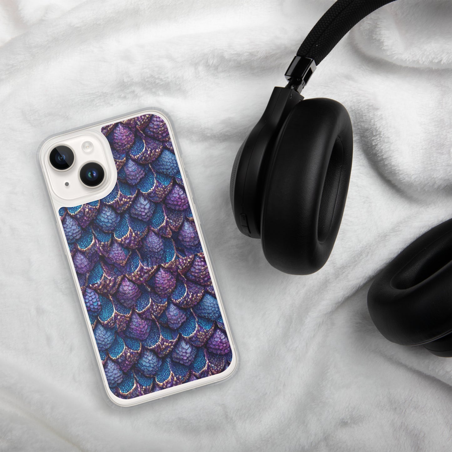 Luminosa, the Radiant Amethyst Drakon Clear Case for iPhone®