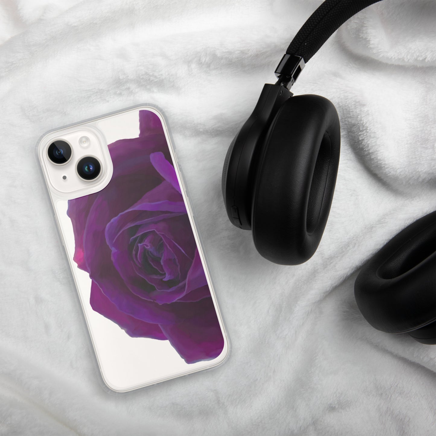 Joey’s Purple Rose Clear Case for iPhone®