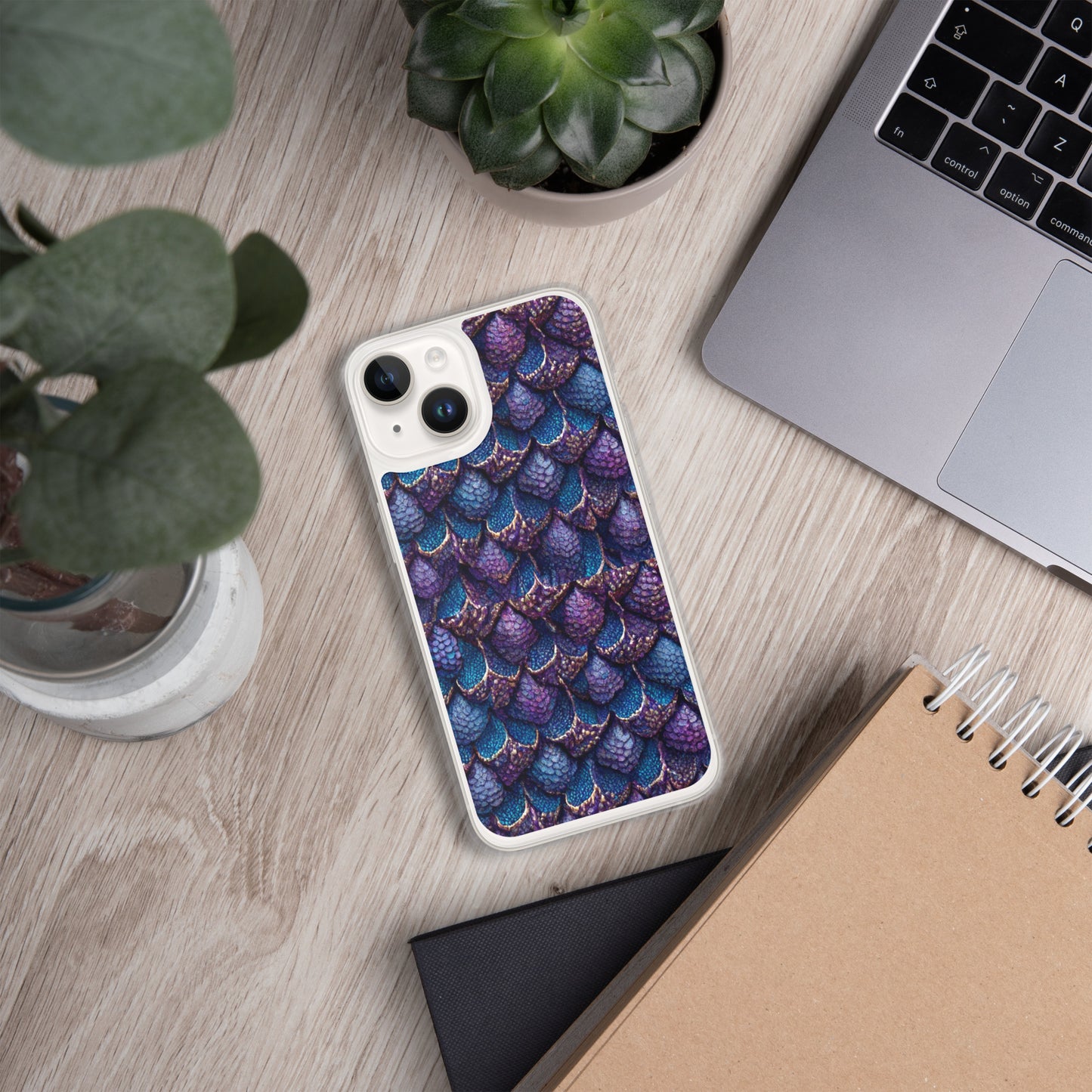 Luminosa, the Radiant Amethyst Drakon Clear Case for iPhone®