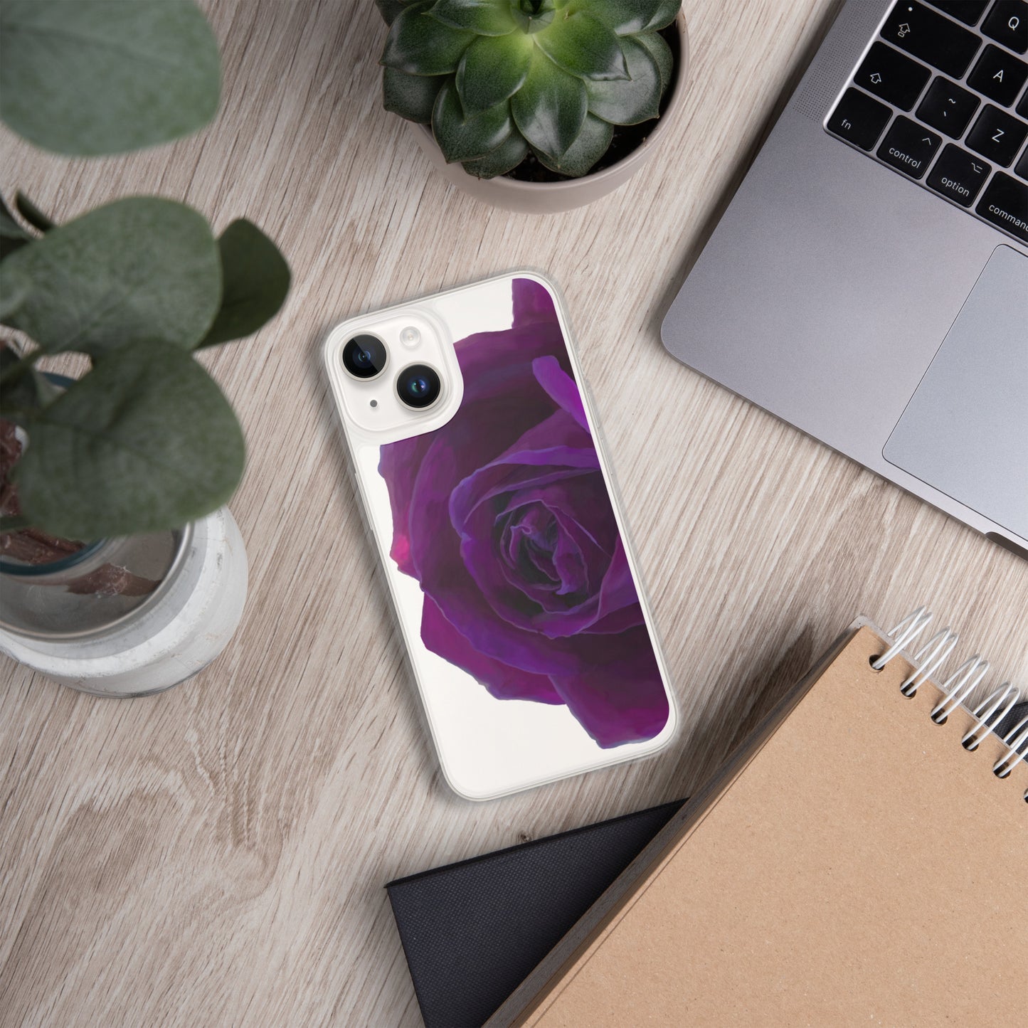 Joey’s Purple Rose Clear Case for iPhone®