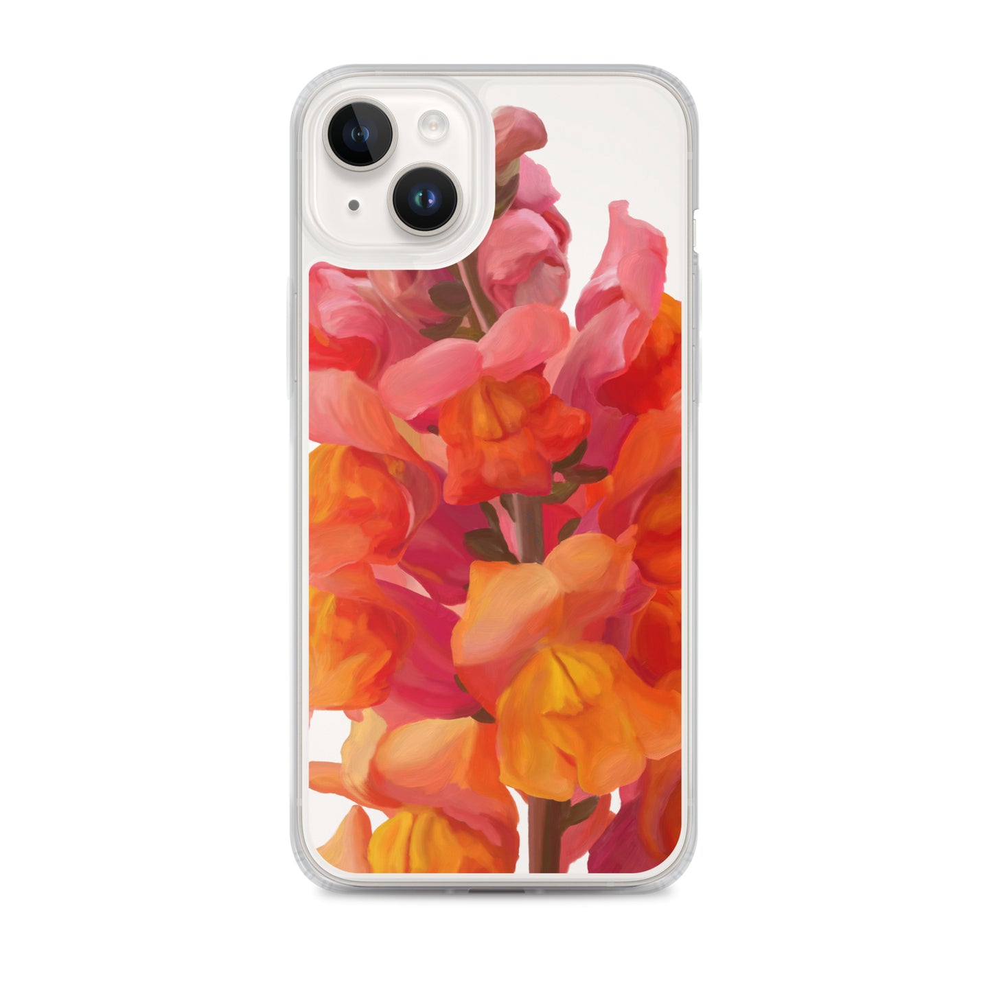 Mark’s Orange Snapdragon on Clear Case for iPhone®