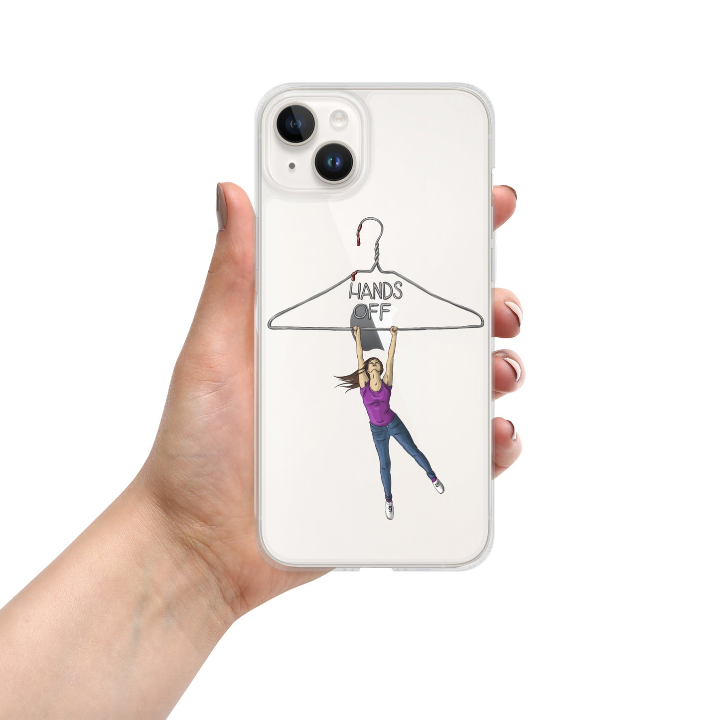 Hands Off Women’s Bodies Clear Case for iPhone®