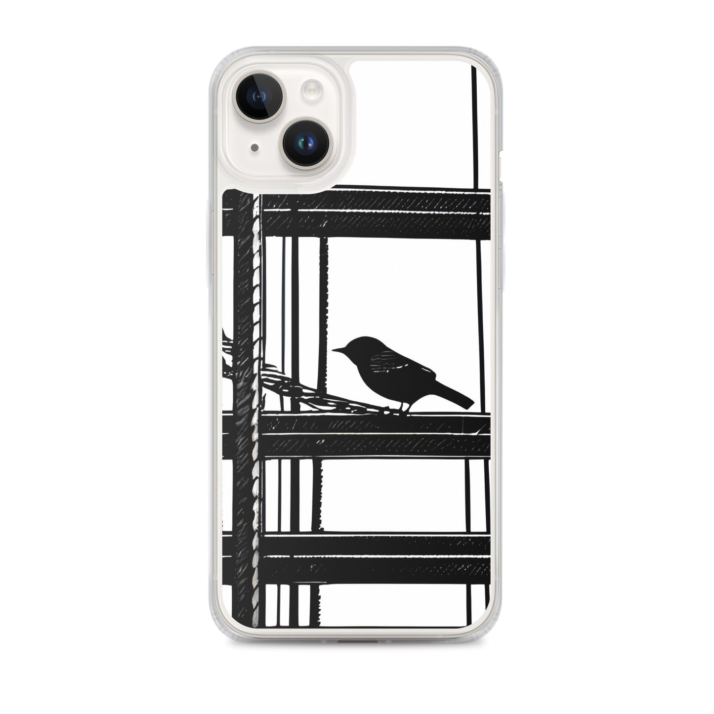 Solitary Perch on Clear Case for iPhone®