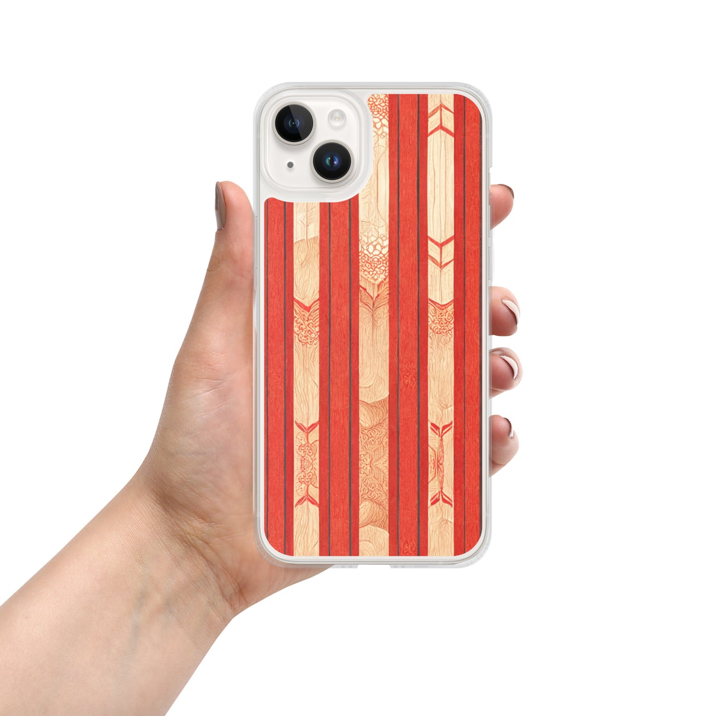 Scarlet Ribbon Clear Case for iPhone®