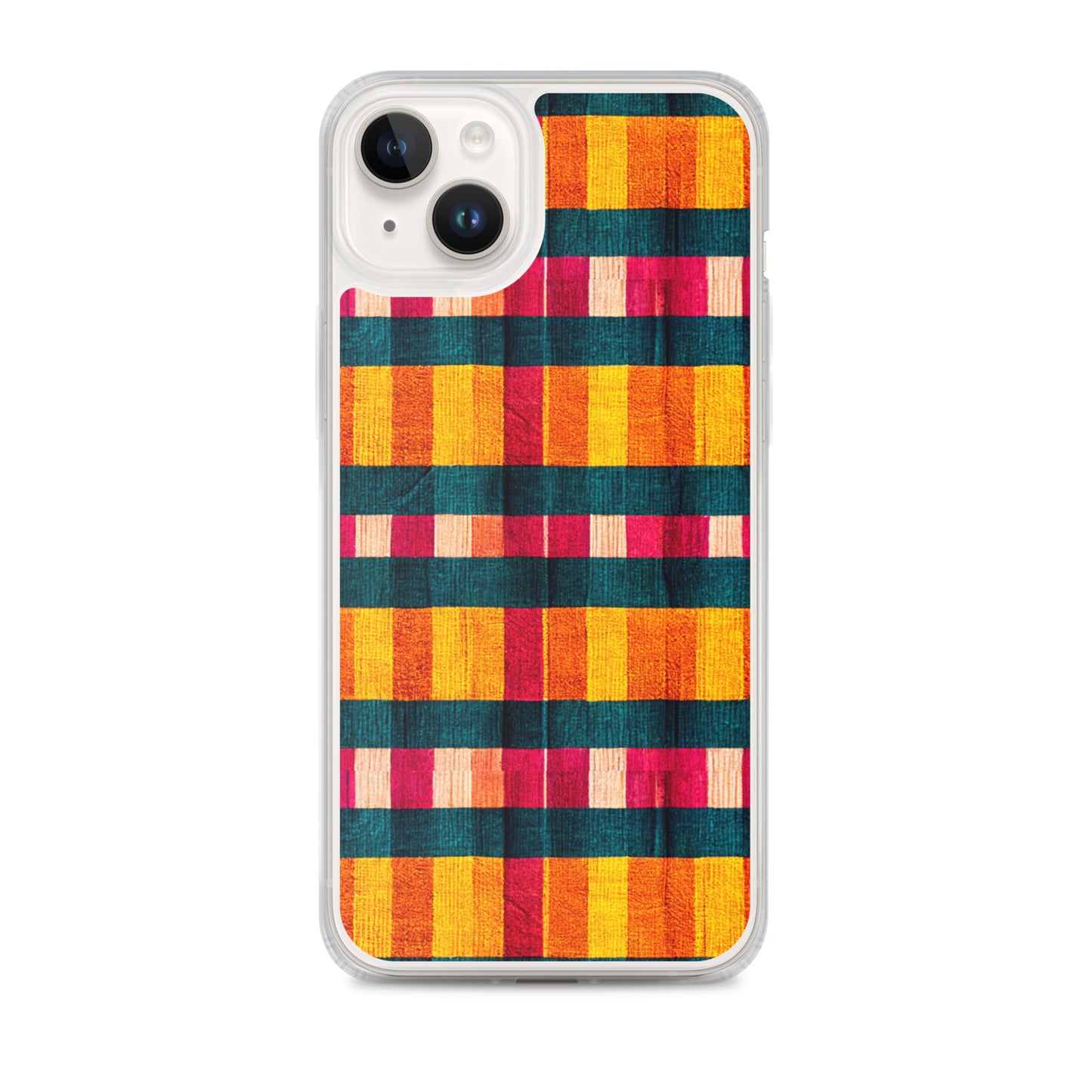 Tropical Fiesta Plaid Clear Case for iPhone®