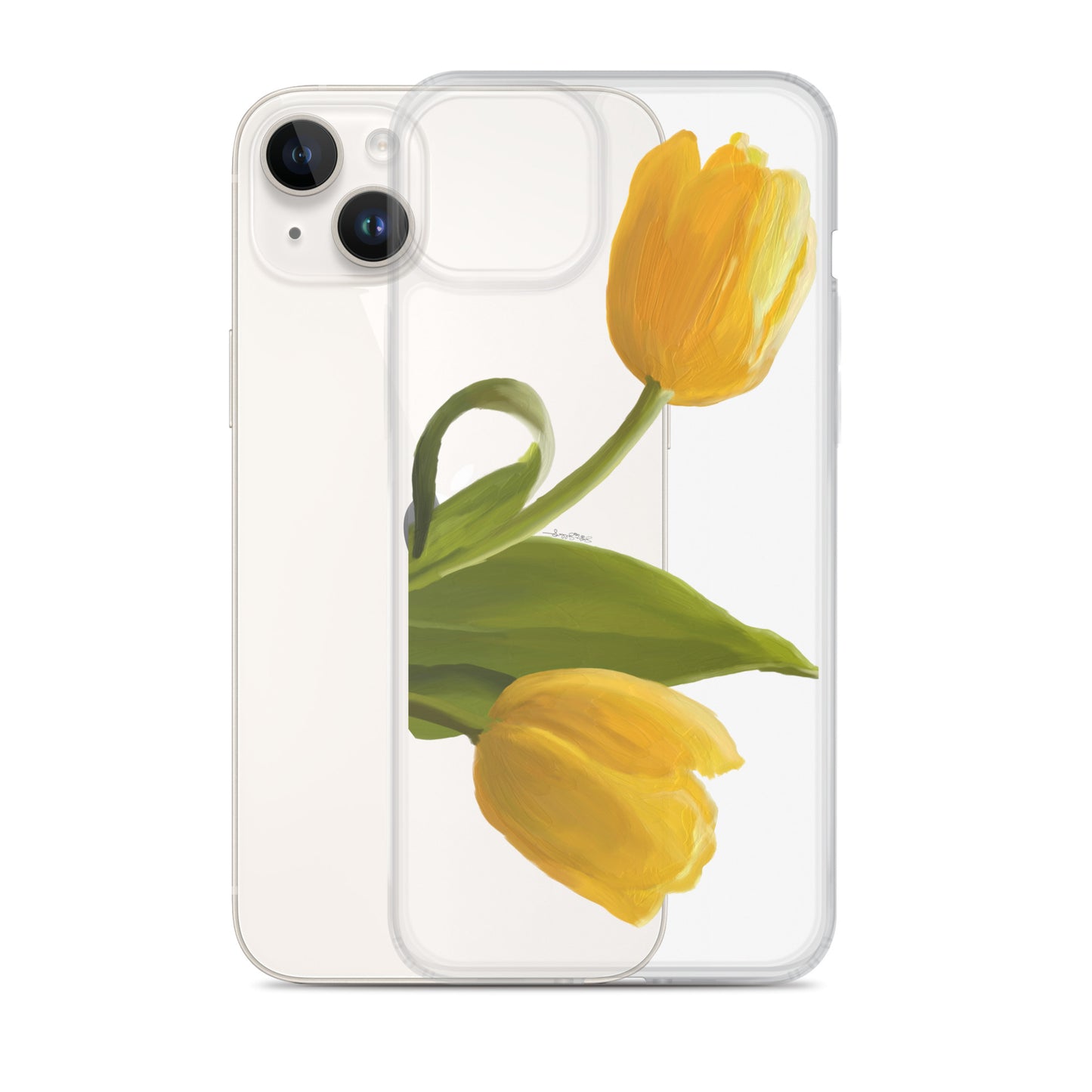 Sue’s Yellow Tulip Clear Case for iPhone®