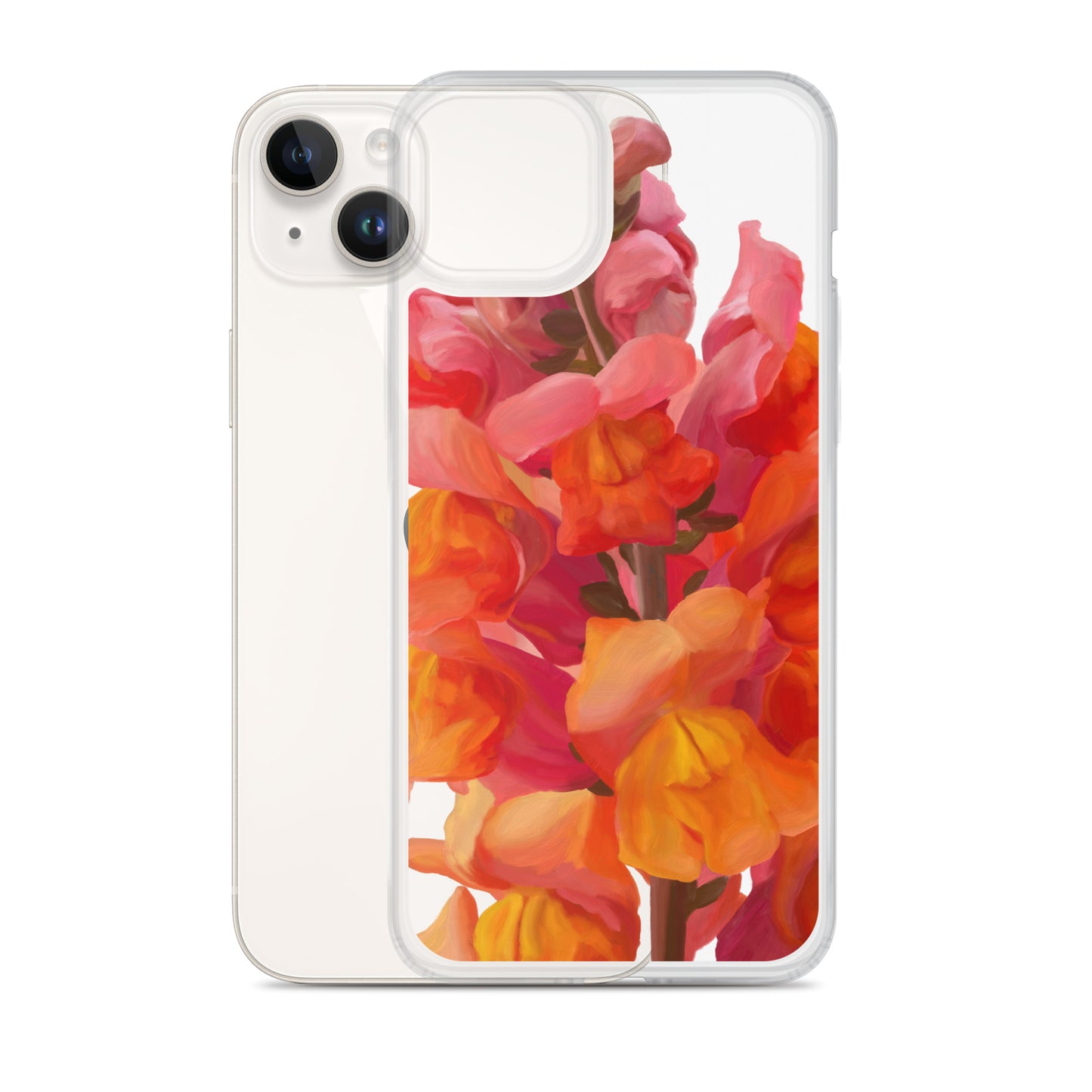 Mark’s Orange Snapdragon on Clear Case for iPhone®