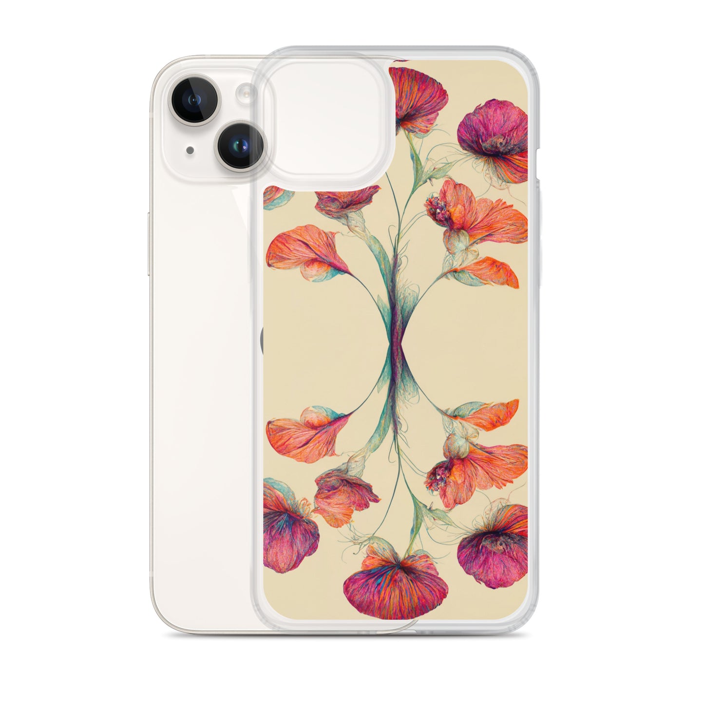 Nouveau Flowers on Clear Case for iPhone®