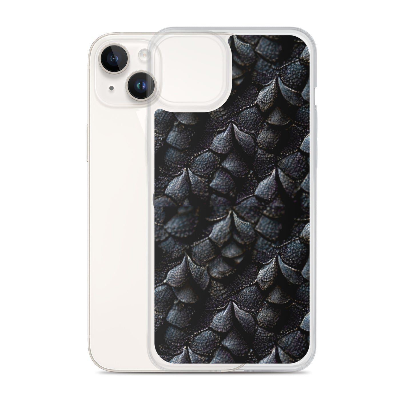 Onyxxor, the Cliff Sentinel Dragon on Clear Case for iPhone®