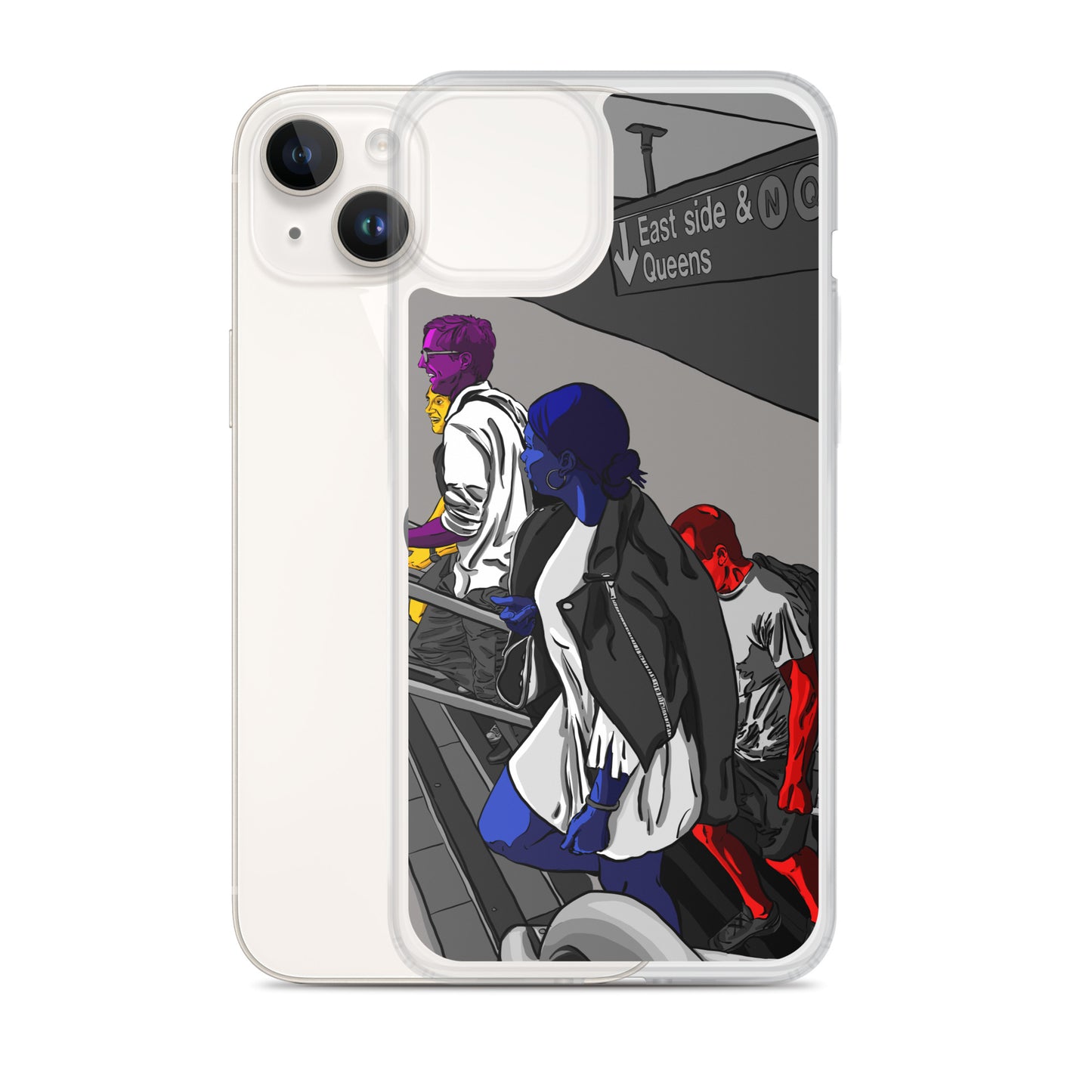 NYC Subway East Side and Queens Clear Case for iPhone®