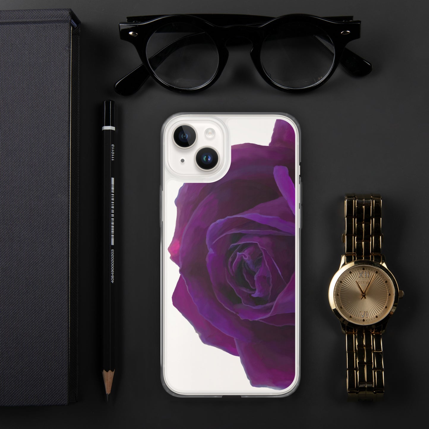 Joey’s Purple Rose Clear Case for iPhone®