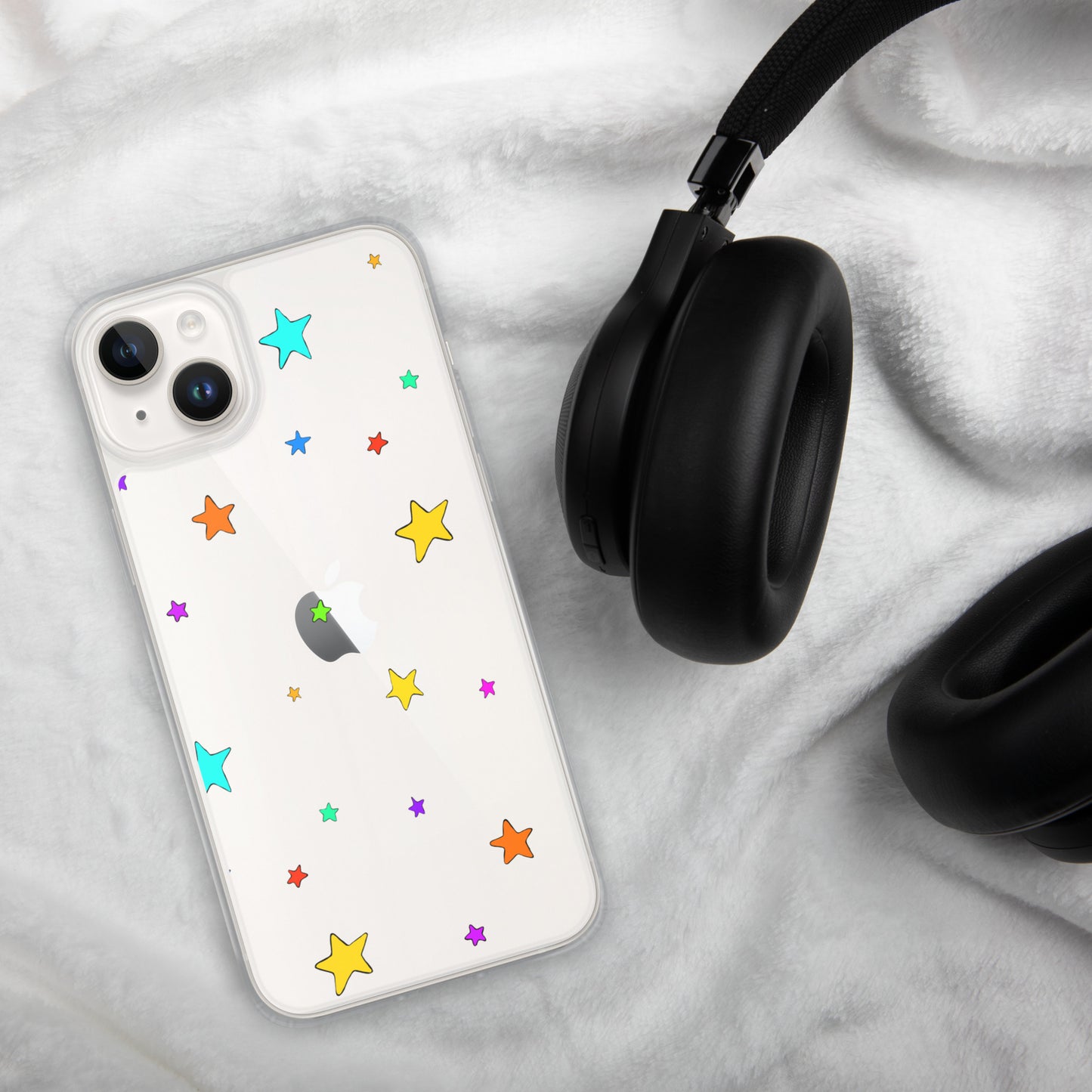 Colorful Stars Clear Case for iPhone®