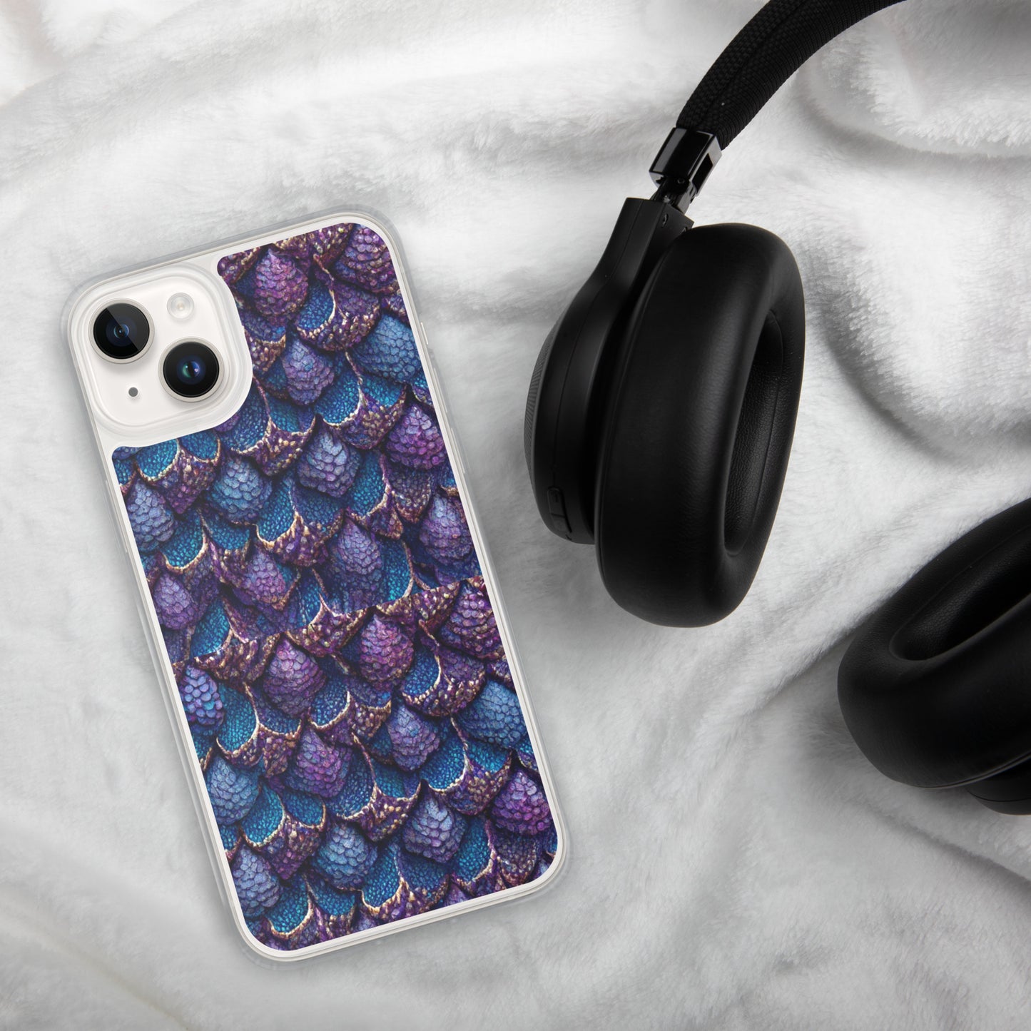 Luminosa, the Radiant Amethyst Drakon Clear Case for iPhone®