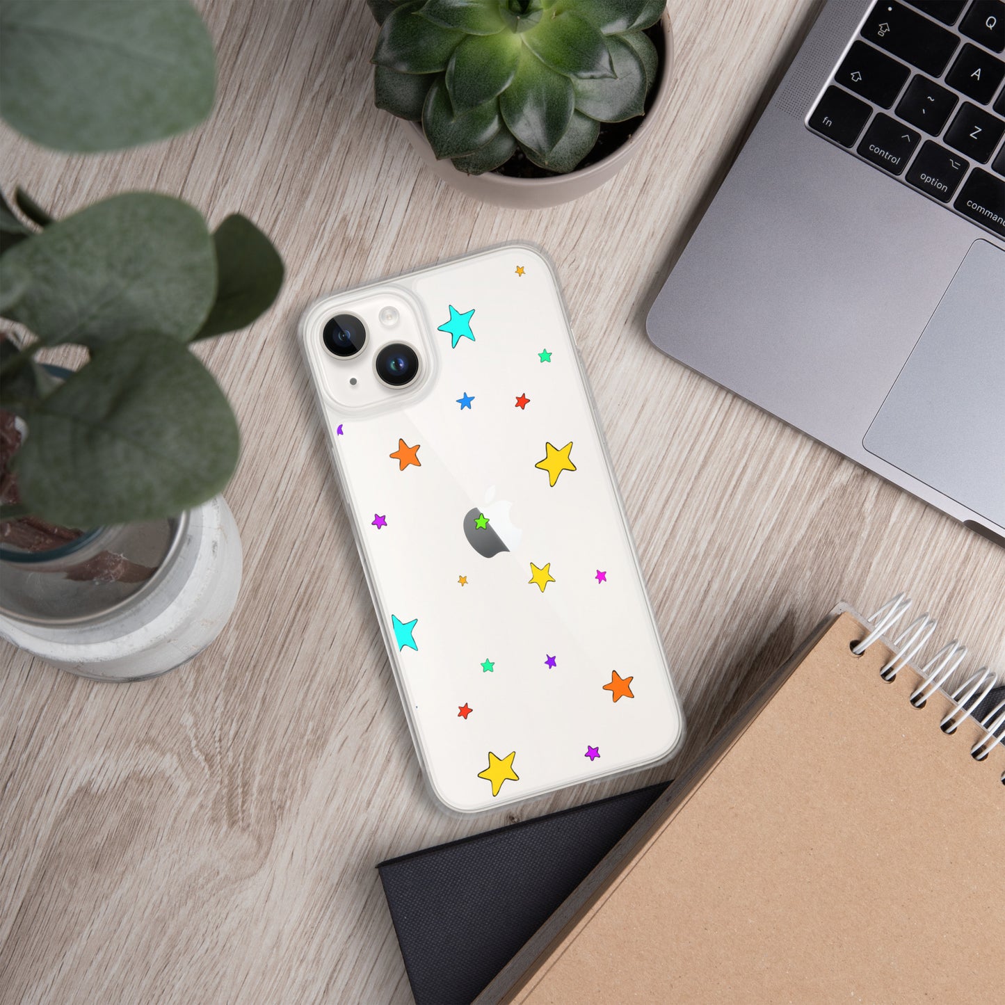 Colorful Stars Clear Case for iPhone®