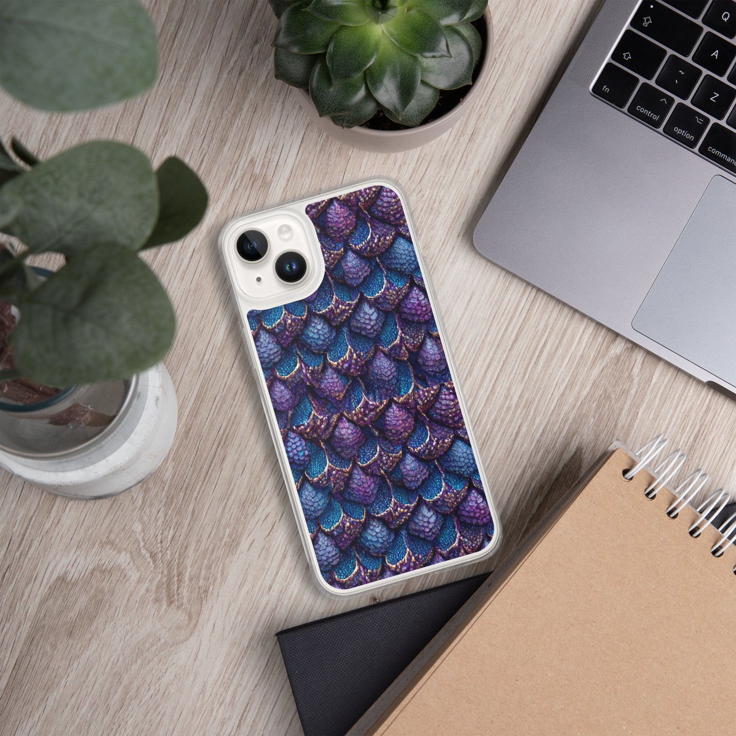 Luminosa, the Radiant Amethyst Drakon Clear Case for iPhone®