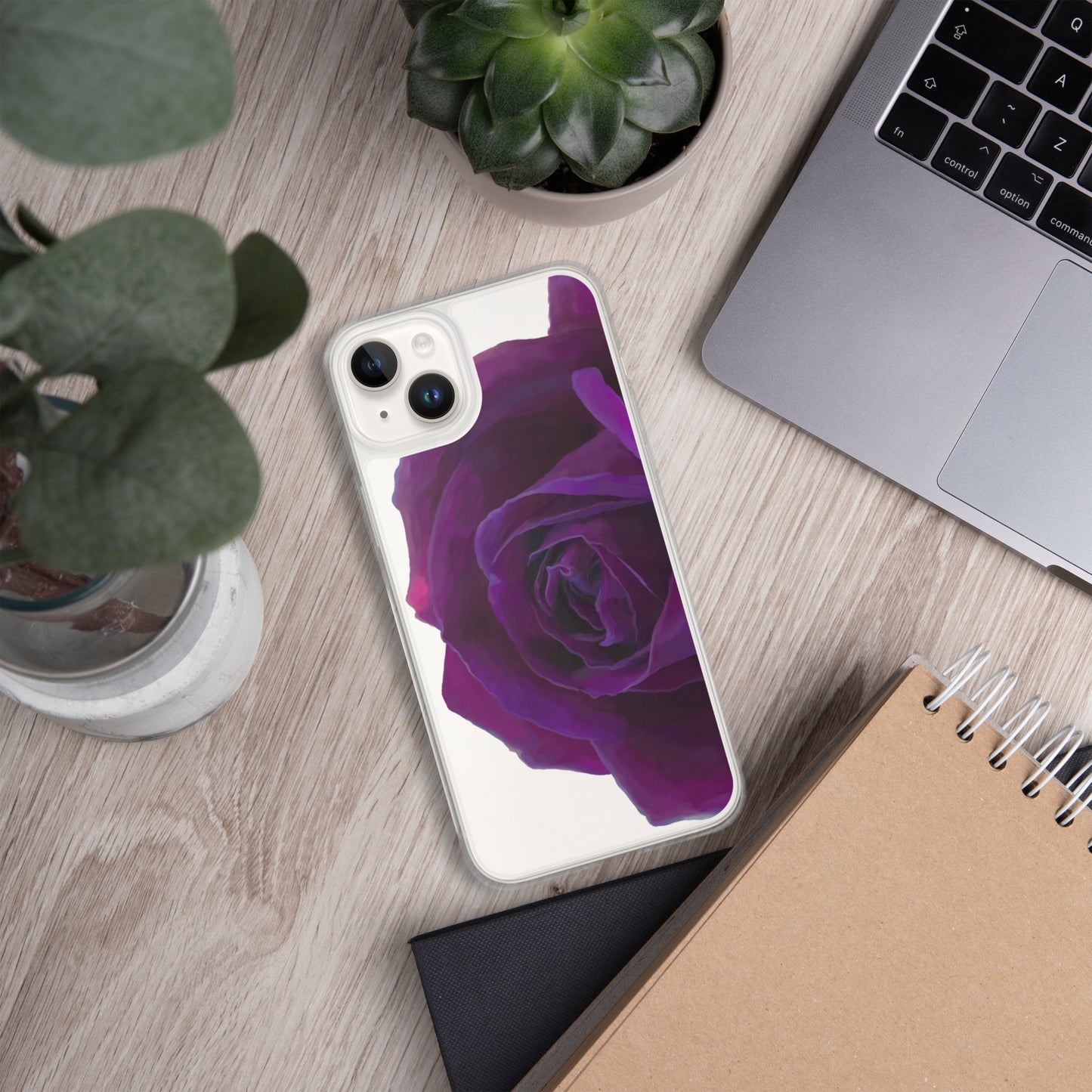 Joey’s Purple Rose Clear Case for iPhone®