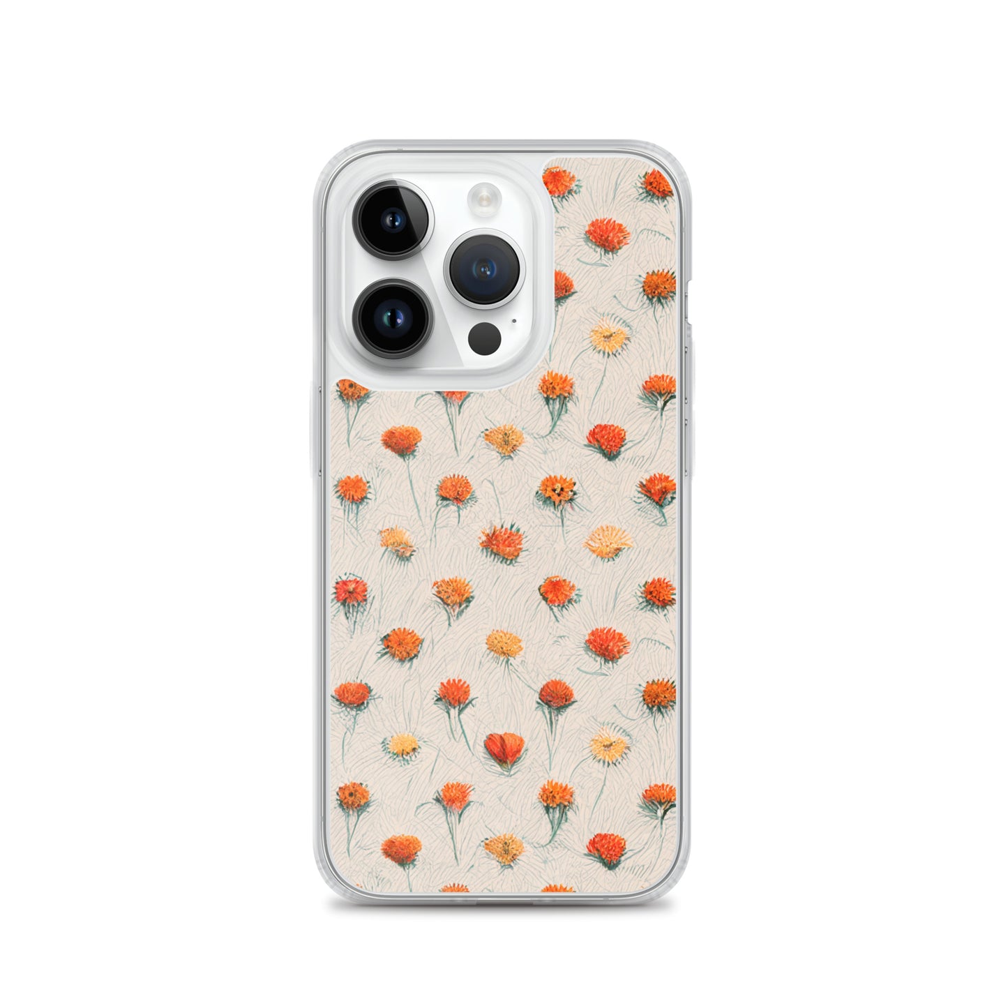 Fiery Meadow Sketch Clear Case for iPhone®