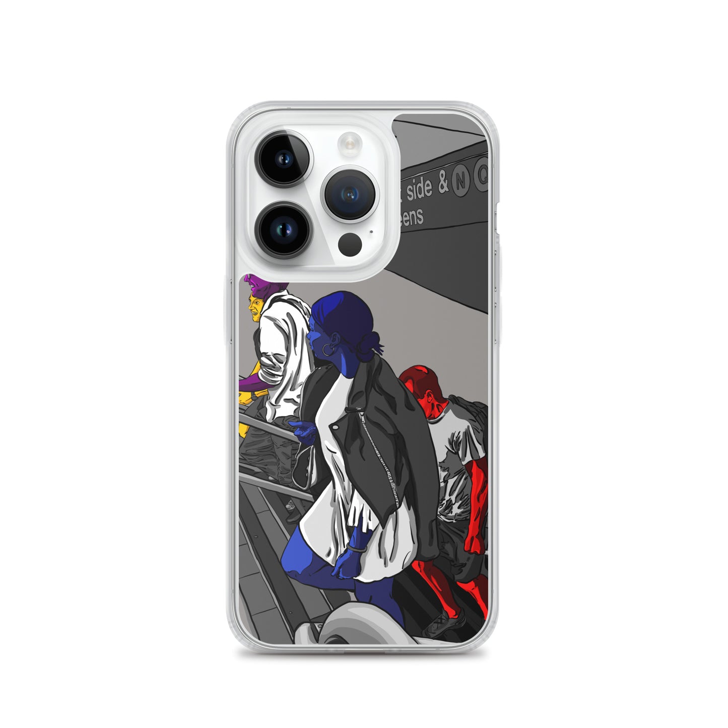 NYC Subway East Side and Queens Clear Case for iPhone®