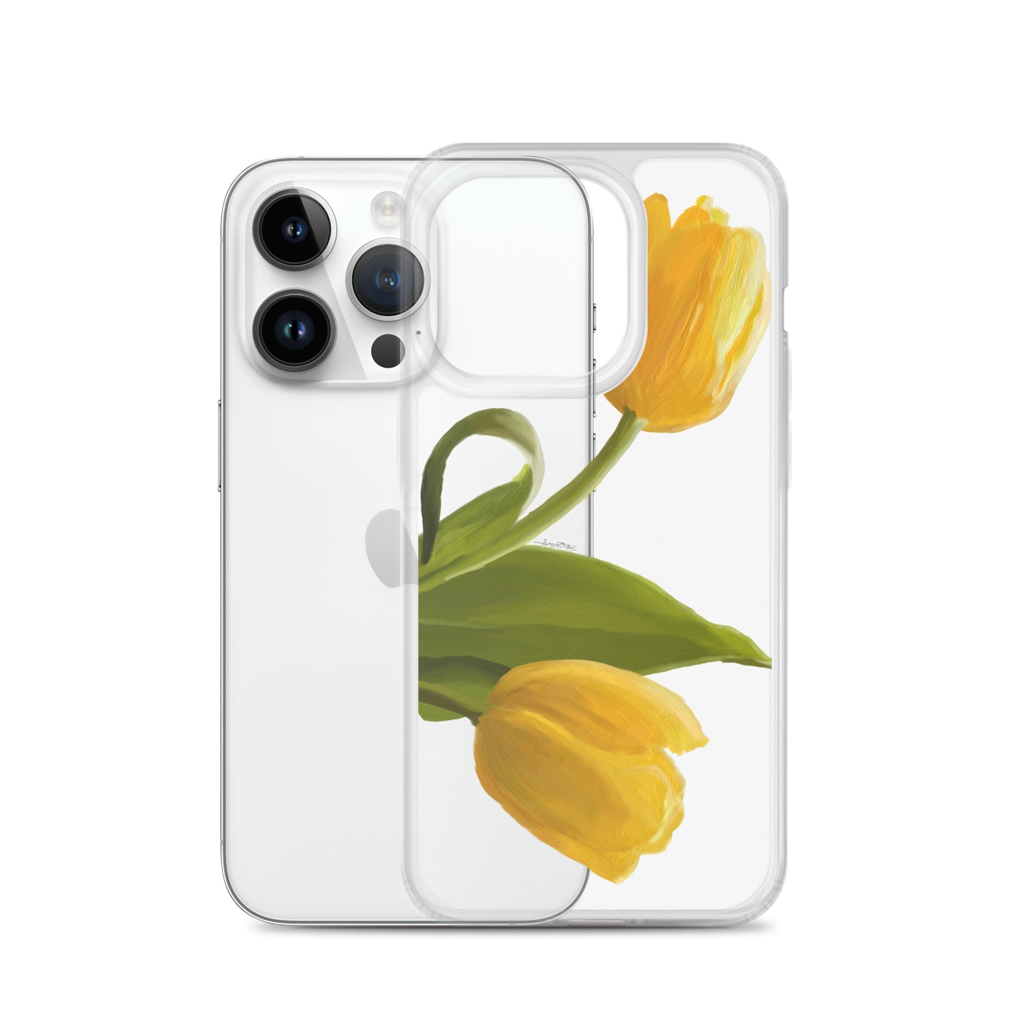 Sue’s Yellow Tulip Clear Case for iPhone®