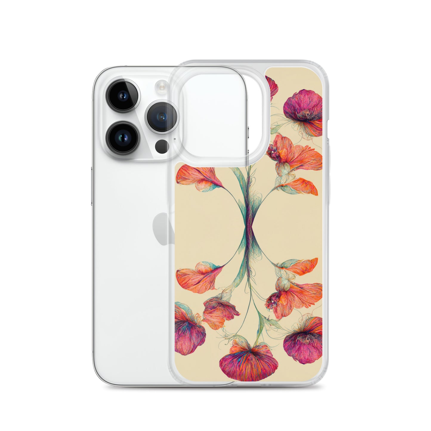 Nouveau Flowers on Clear Case for iPhone®