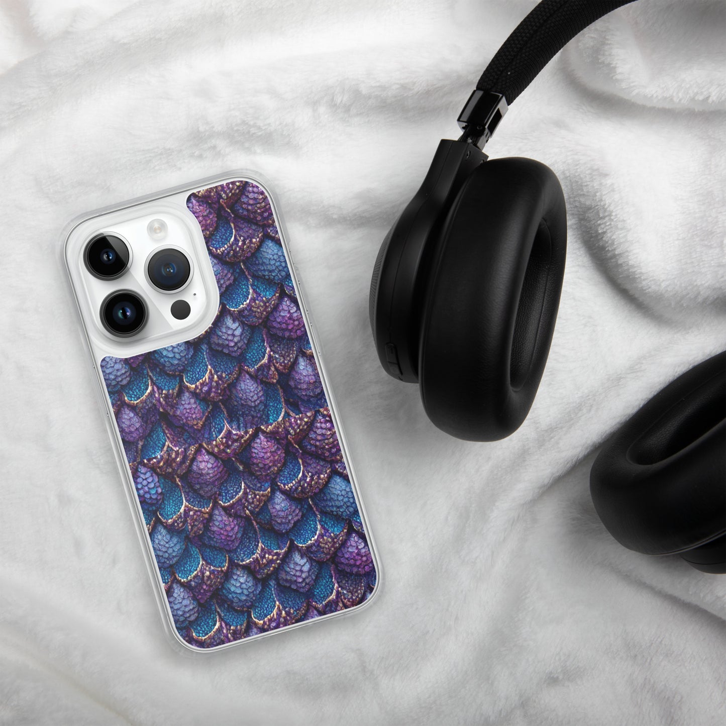 Luminosa, the Radiant Amethyst Drakon Clear Case for iPhone®