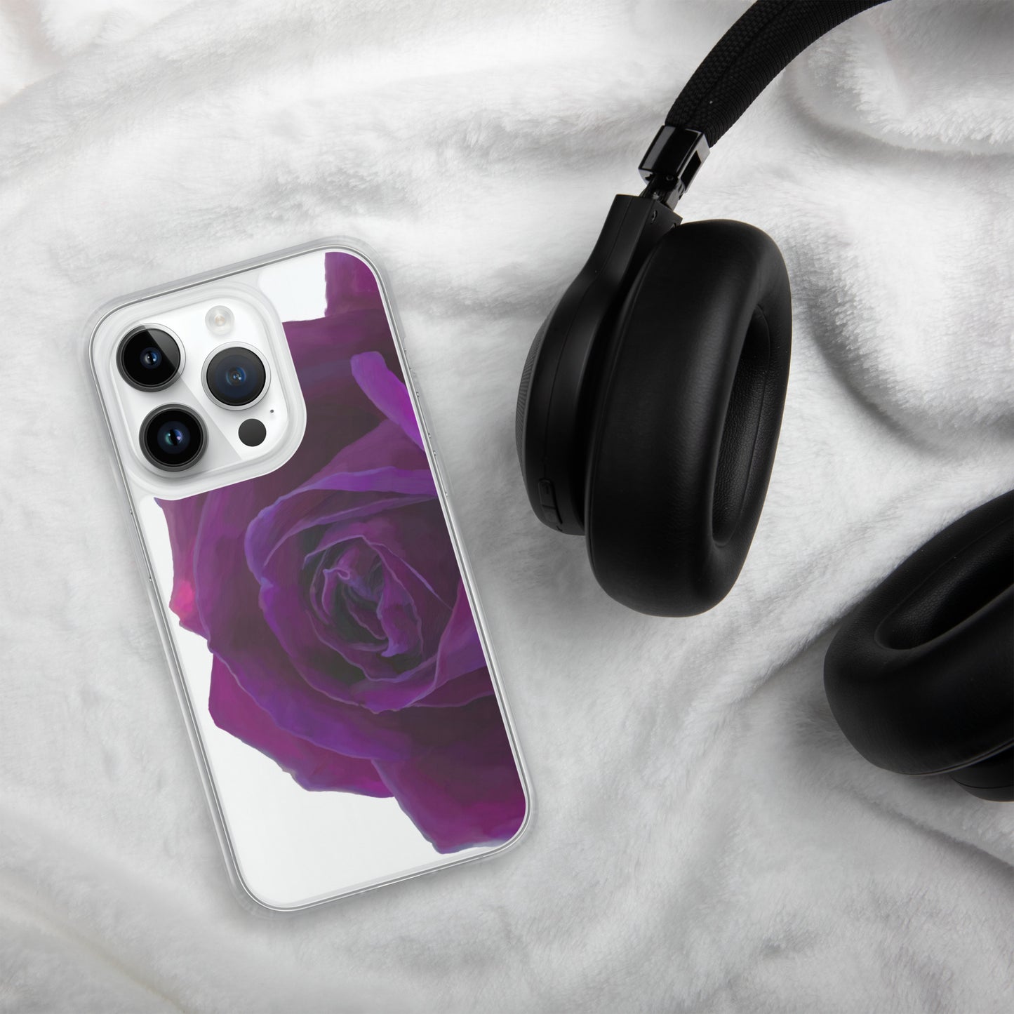 Joey’s Purple Rose Clear Case for iPhone®