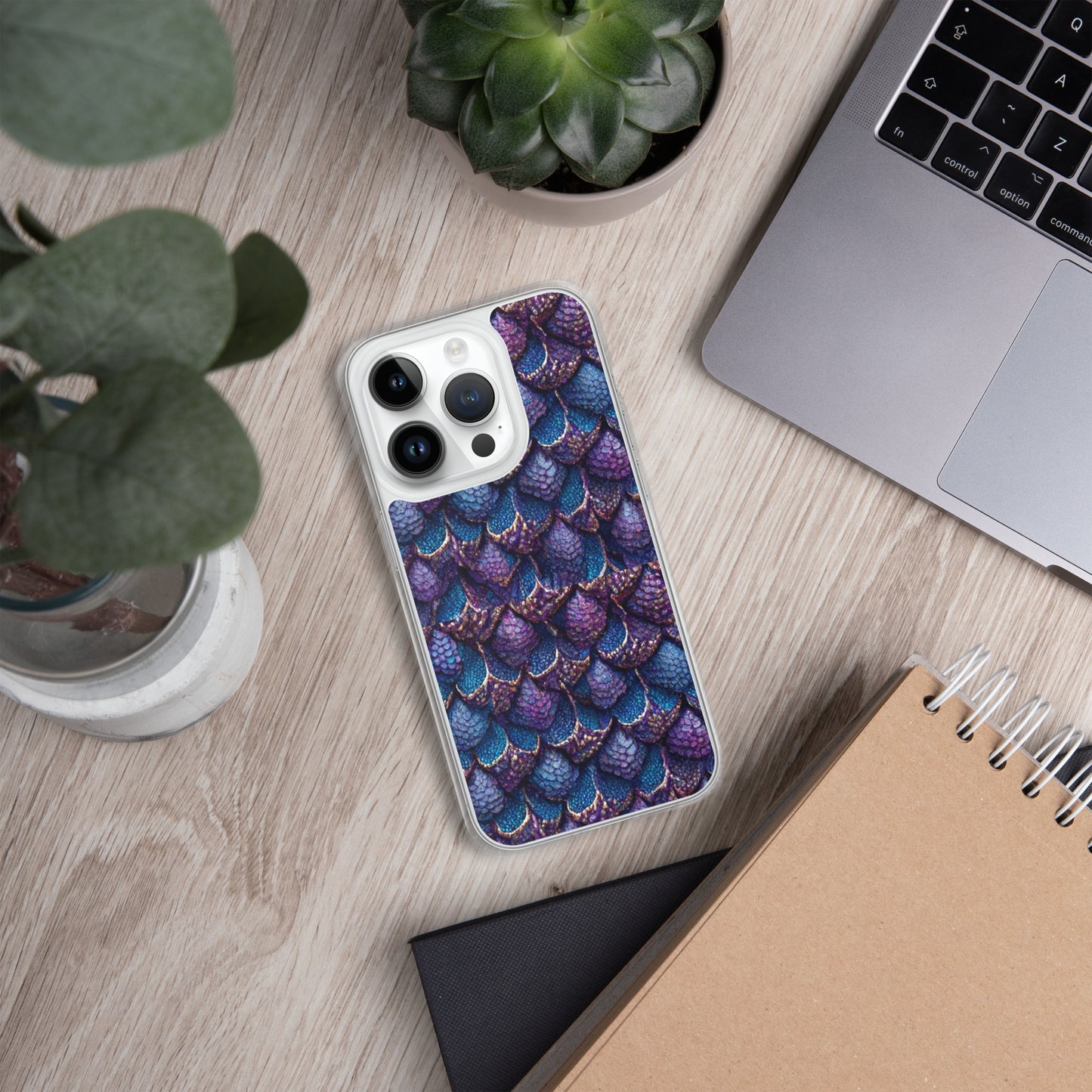 Luminosa, the Radiant Amethyst Drakon Clear Case for iPhone®