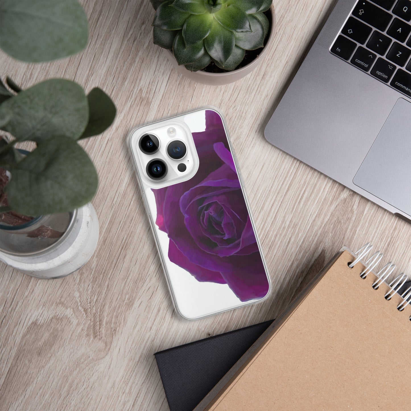 Joey’s Purple Rose Clear Case for iPhone®