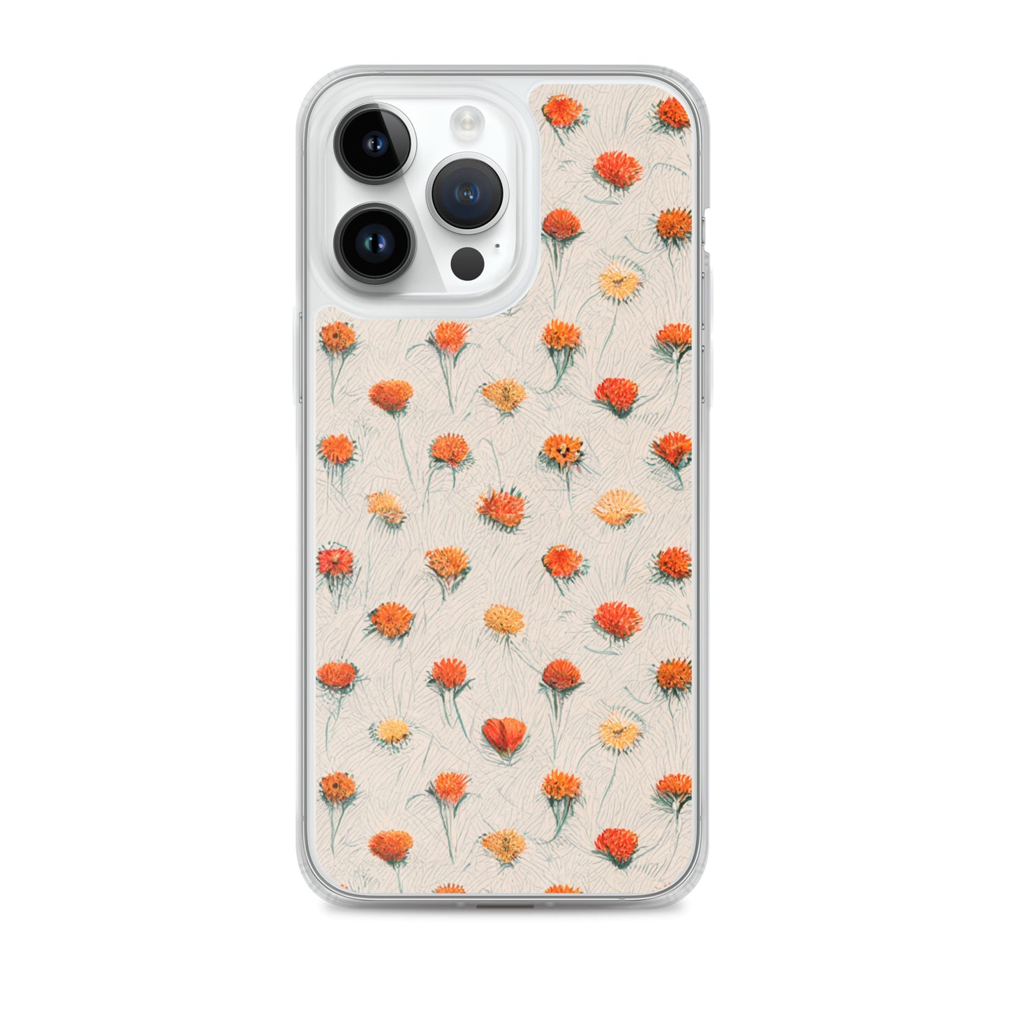 Fiery Meadow Sketch Clear Case for iPhone®