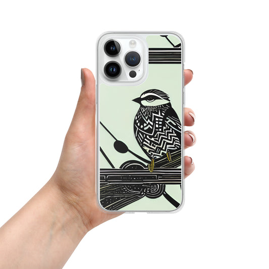 Birdsong on Sea Foam on Clear Case for iPhone®