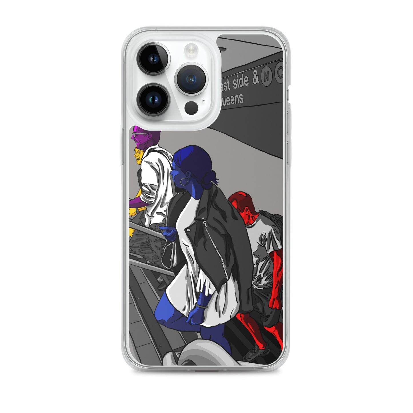 NYC Subway East Side and Queens Clear Case for iPhone®