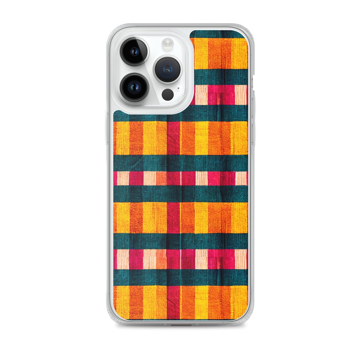 Tropical Fiesta Plaid Clear Case for iPhone®