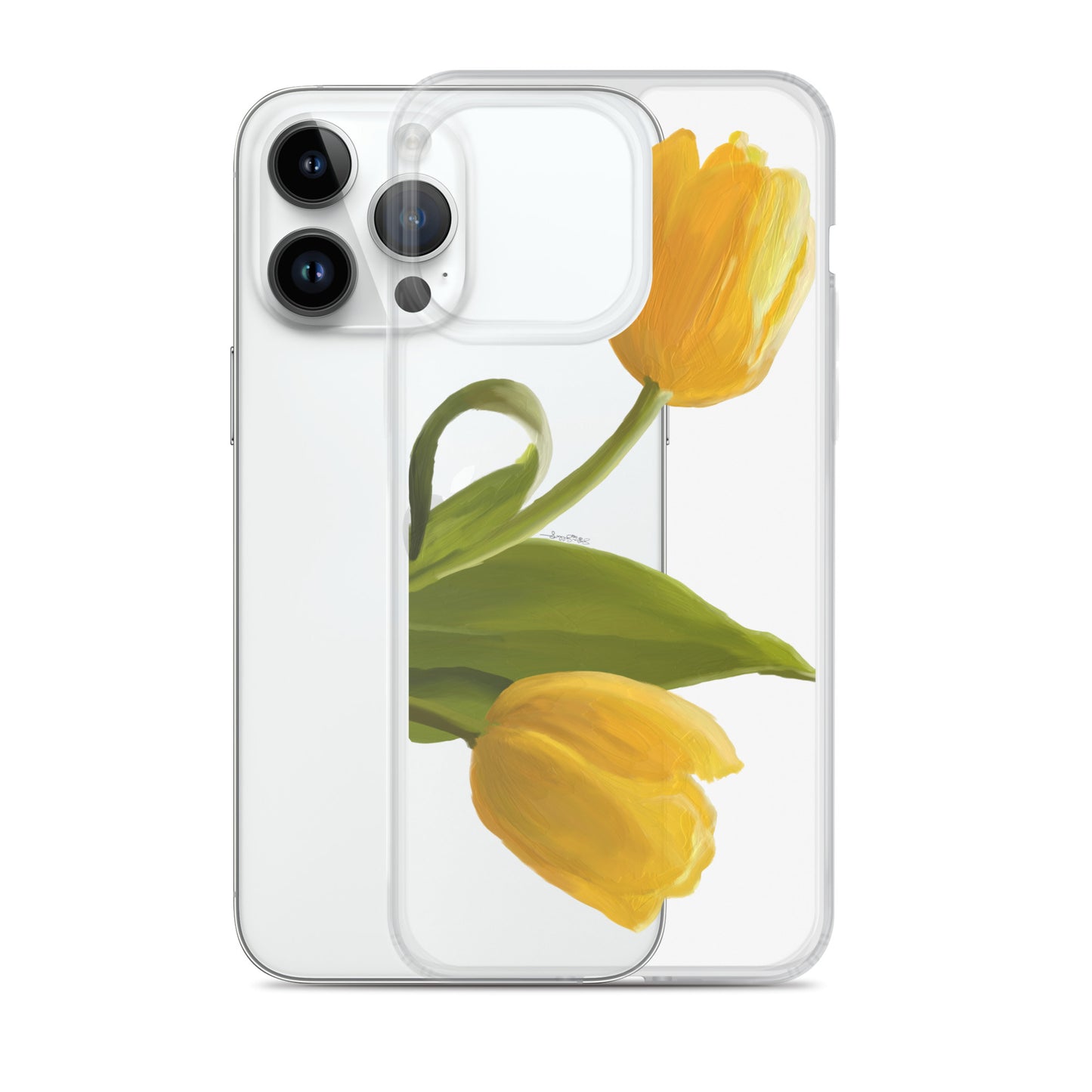 Sue’s Yellow Tulip Clear Case for iPhone®