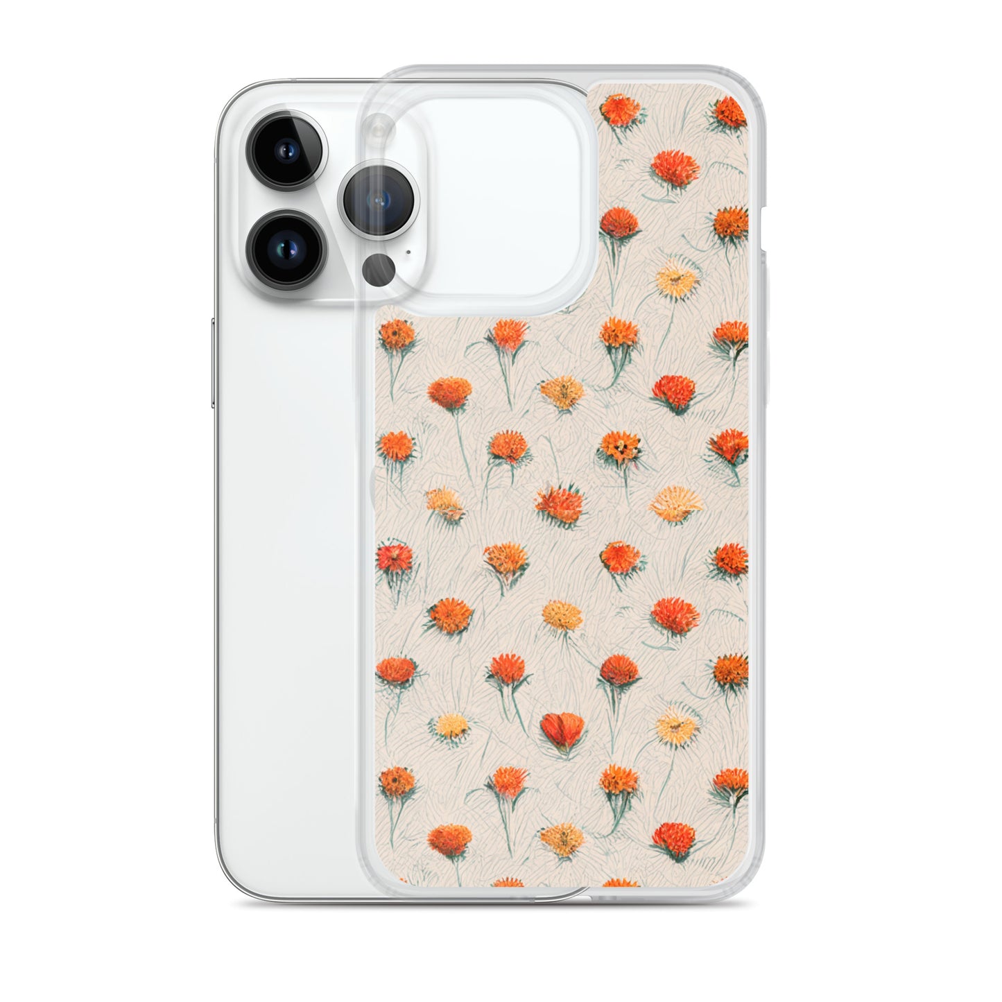 Fiery Meadow Sketch Clear Case for iPhone®