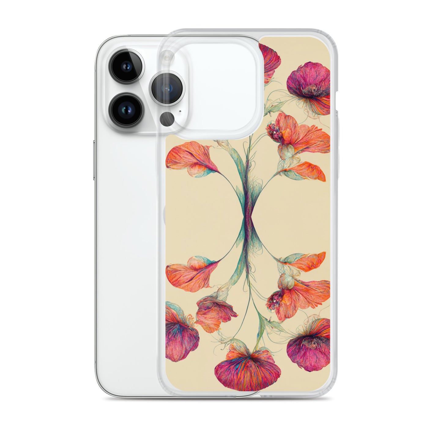 Nouveau Flowers on Clear Case for iPhone®