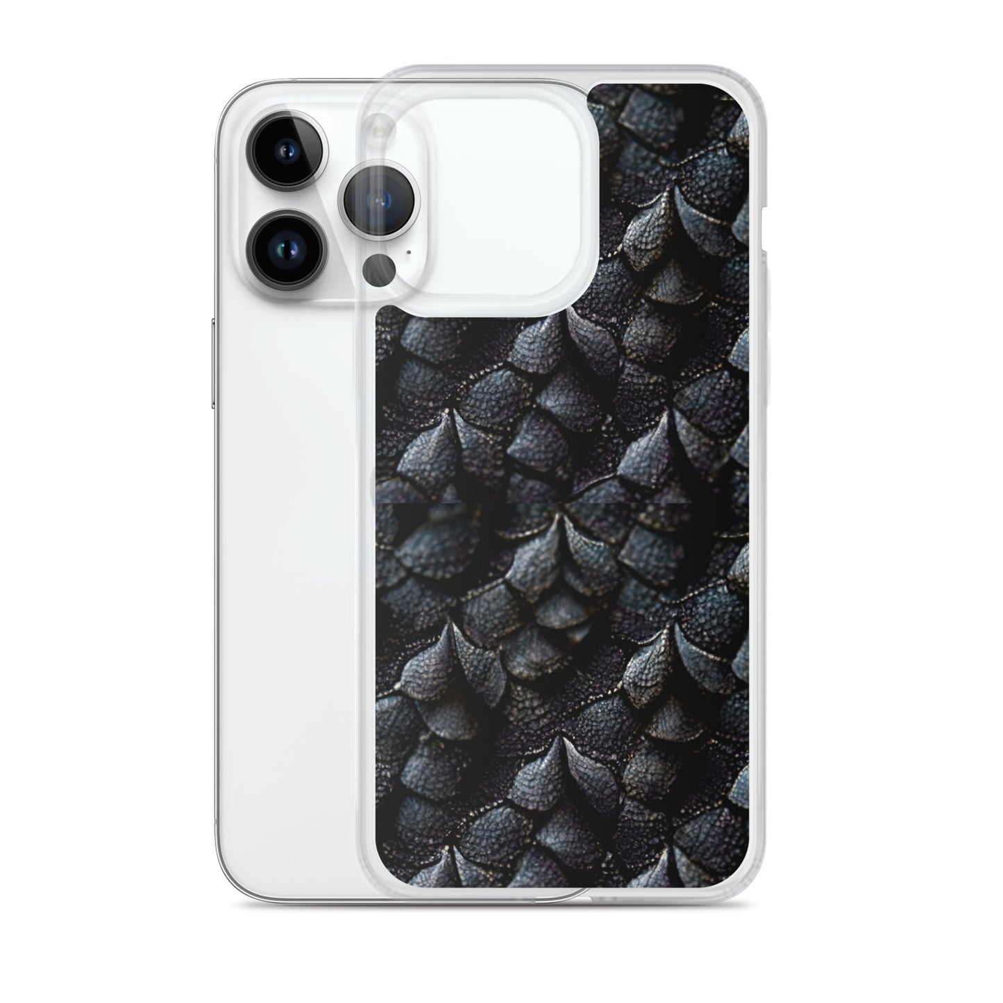 Onyxxor, the Cliff Sentinel Dragon on Clear Case for iPhone®