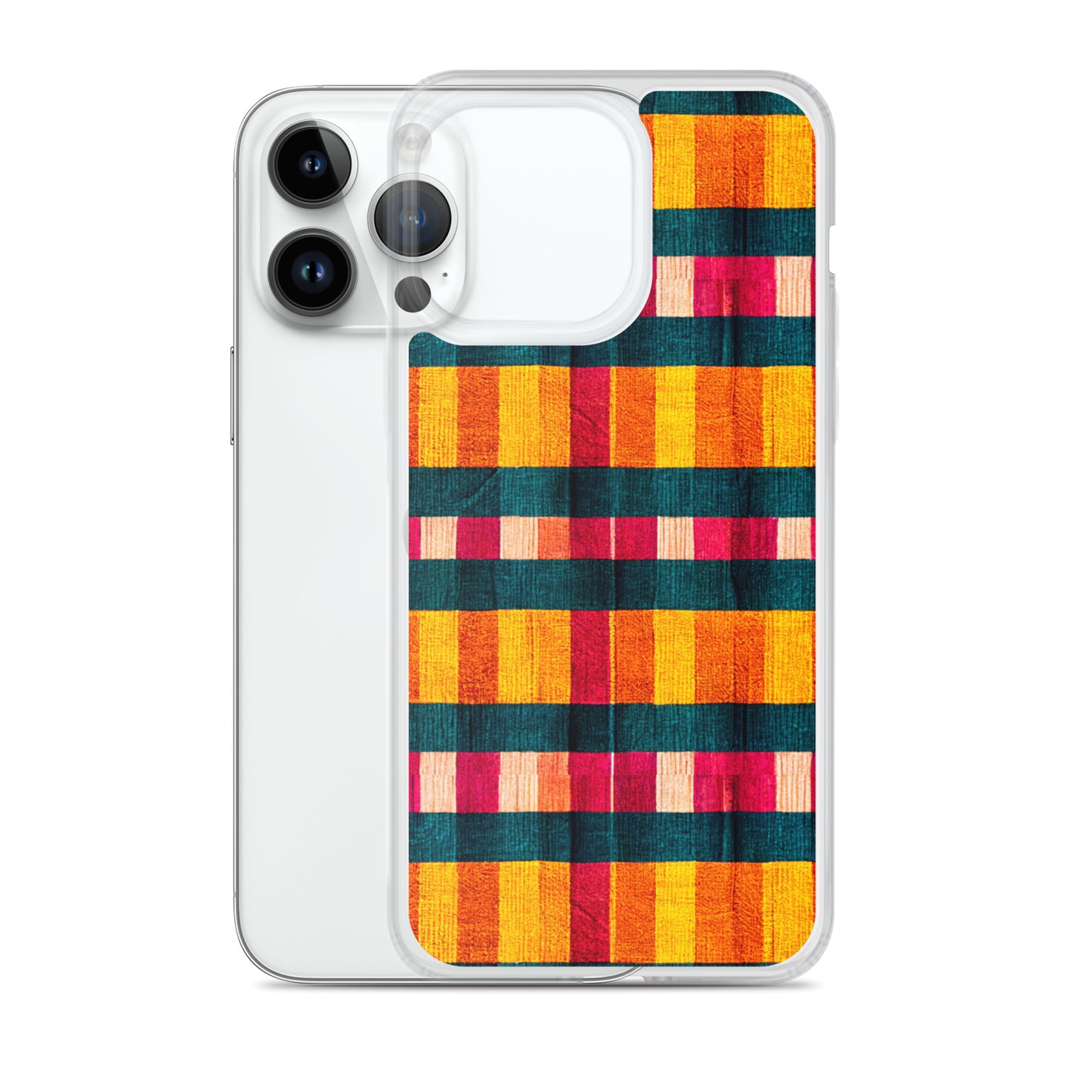 Tropical Fiesta Plaid Clear Case for iPhone®