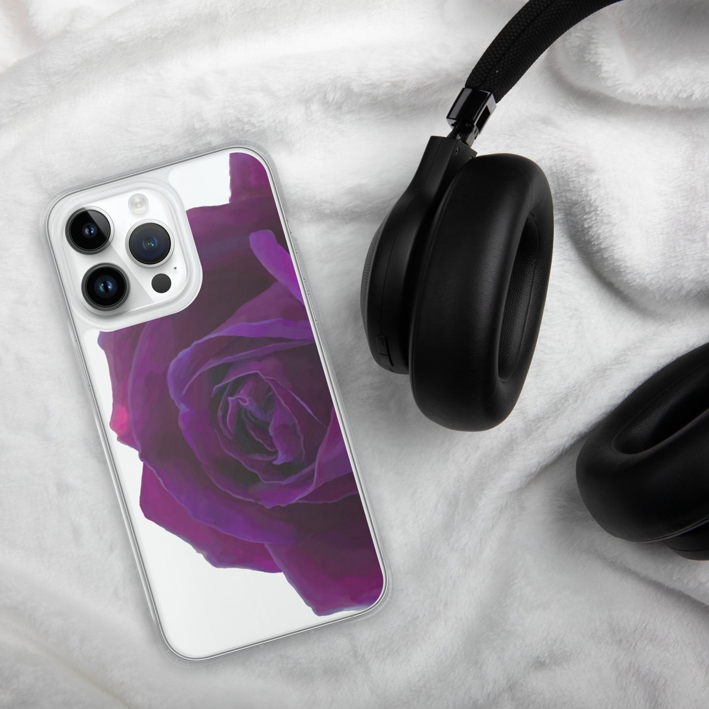 Joey’s Purple Rose Clear Case for iPhone®