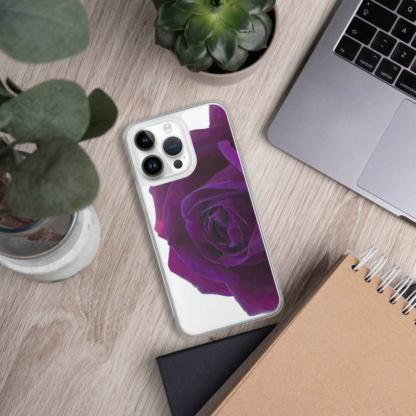 Joey’s Purple Rose Clear Case for iPhone®