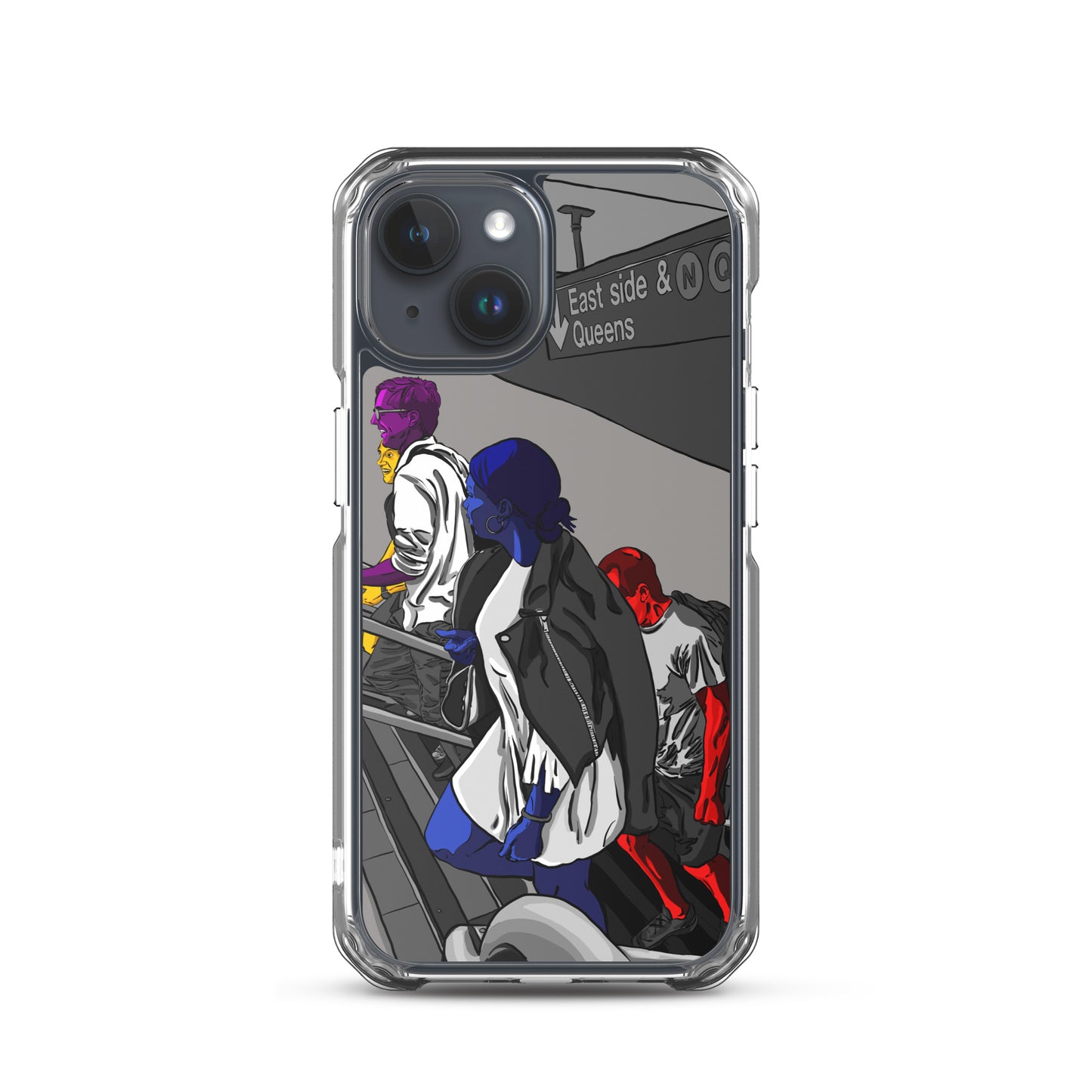 NYC Subway East Side and Queens Clear Case for iPhone®