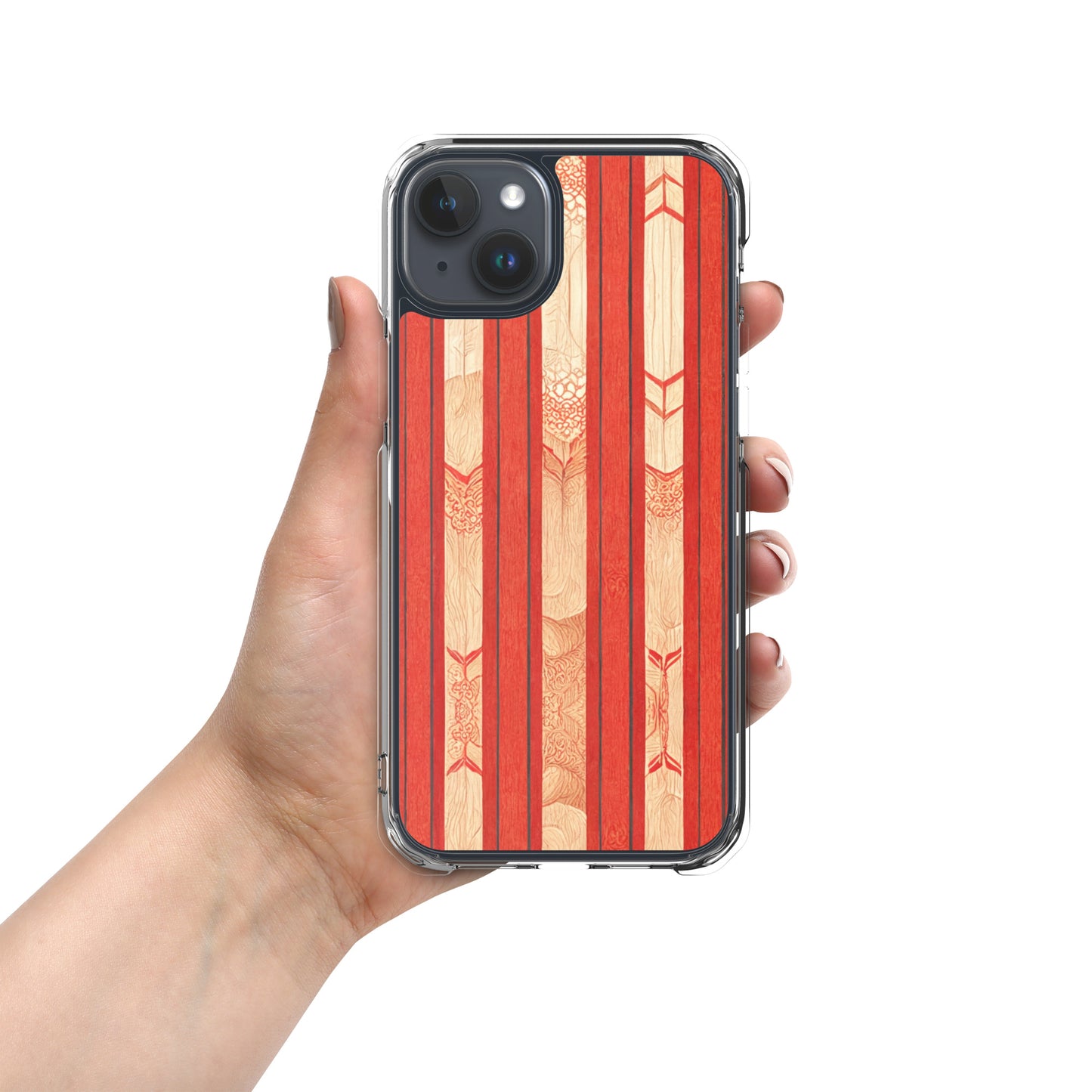 Scarlet Ribbon Clear Case for iPhone®